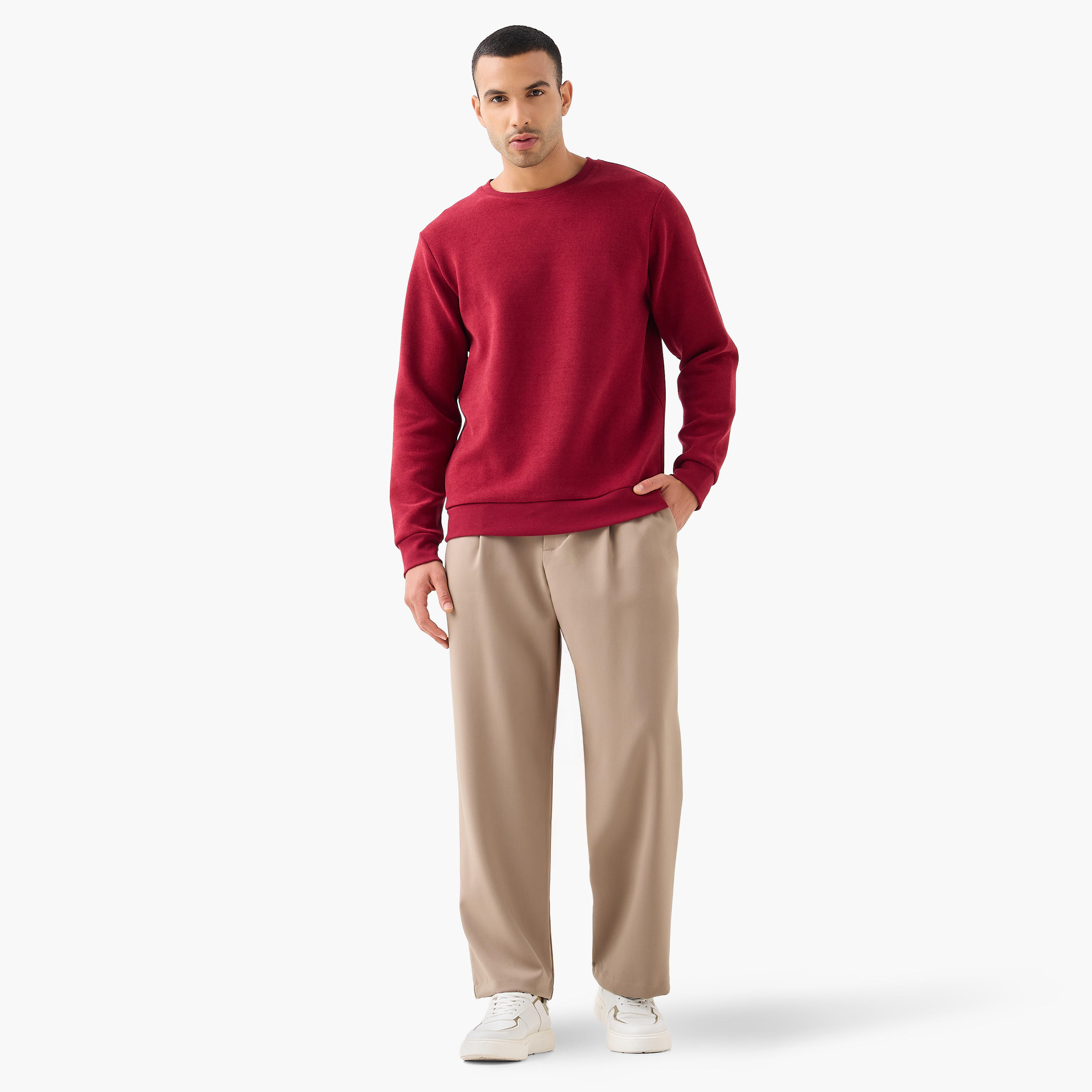 Iconic Heavy Jersey Sweatshirt-men-winterwear-hoodiesandsweatshirts-image-2
