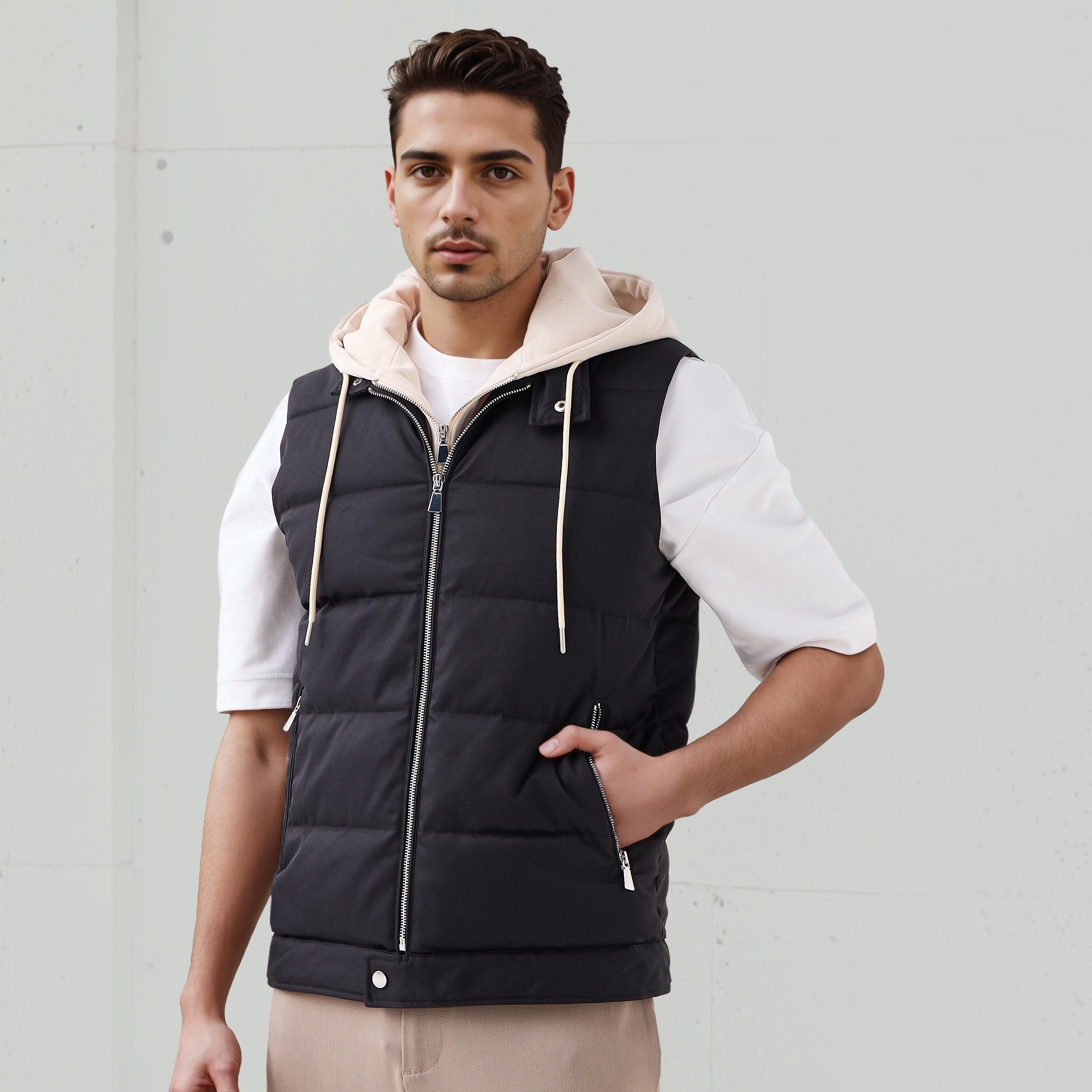 Iconic Men Regular Fit Quilted Gilet-men-clothing-jacketsandblazers-jackets-image-1