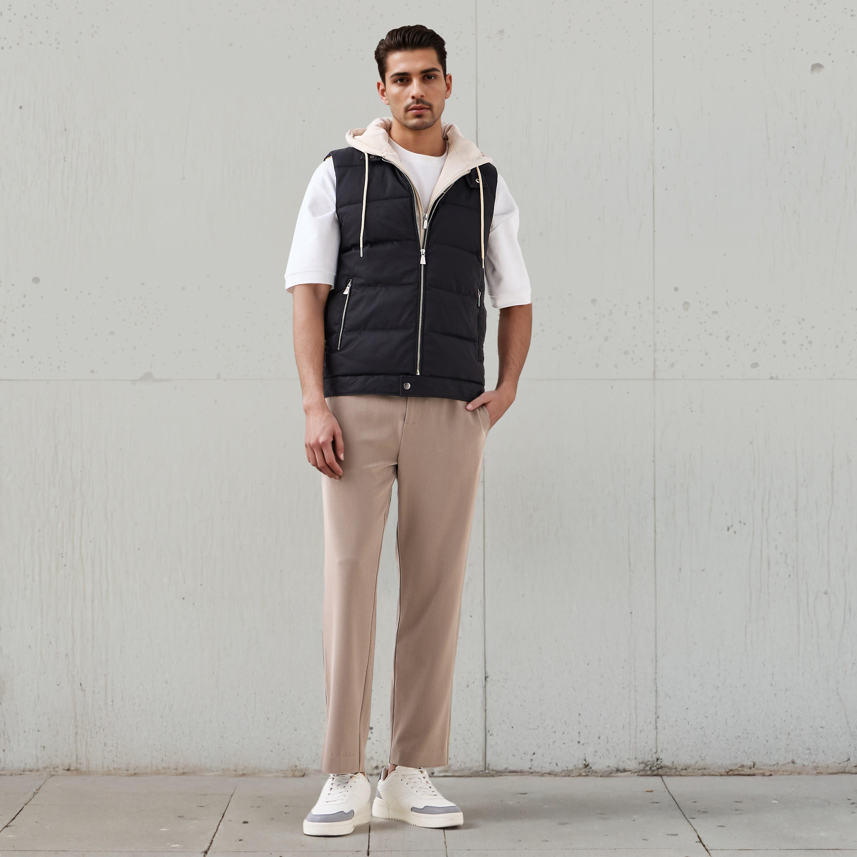 Iconic Men Regular Fit Quilted Gilet-men-clothing-jacketsandblazers-jackets-image-2