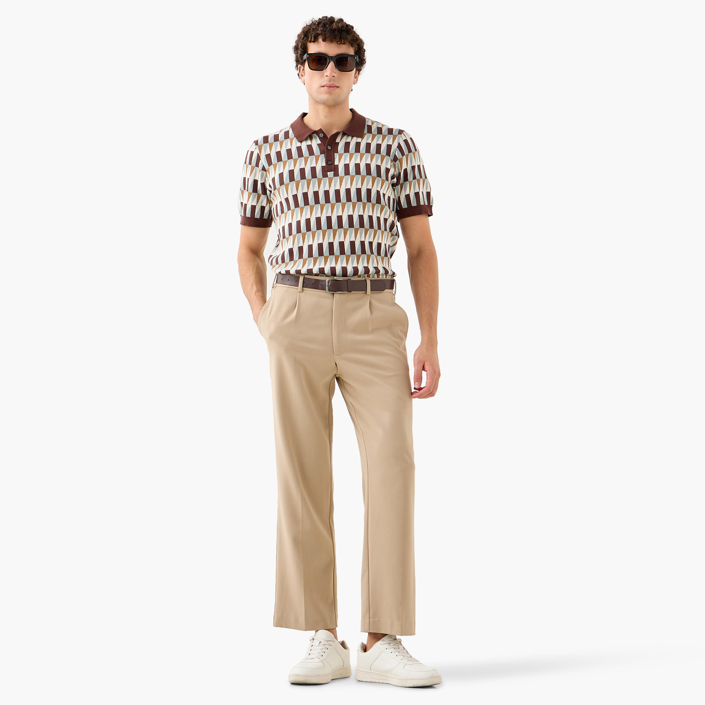 Iconic Jacquard Textured Polo T-shirt-men-clothing-tshirtsandpolos-polos-image-2