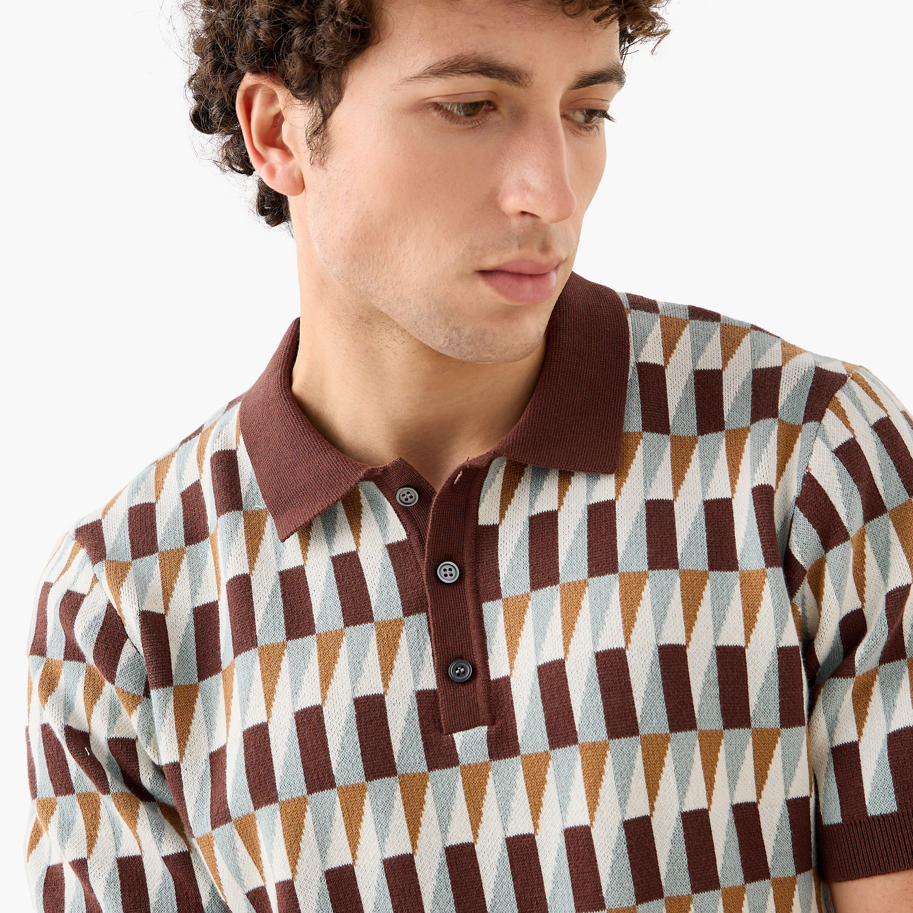 Iconic Jacquard Textured Polo T-shirt-men-clothing-tshirtsandpolos-polos-image-4