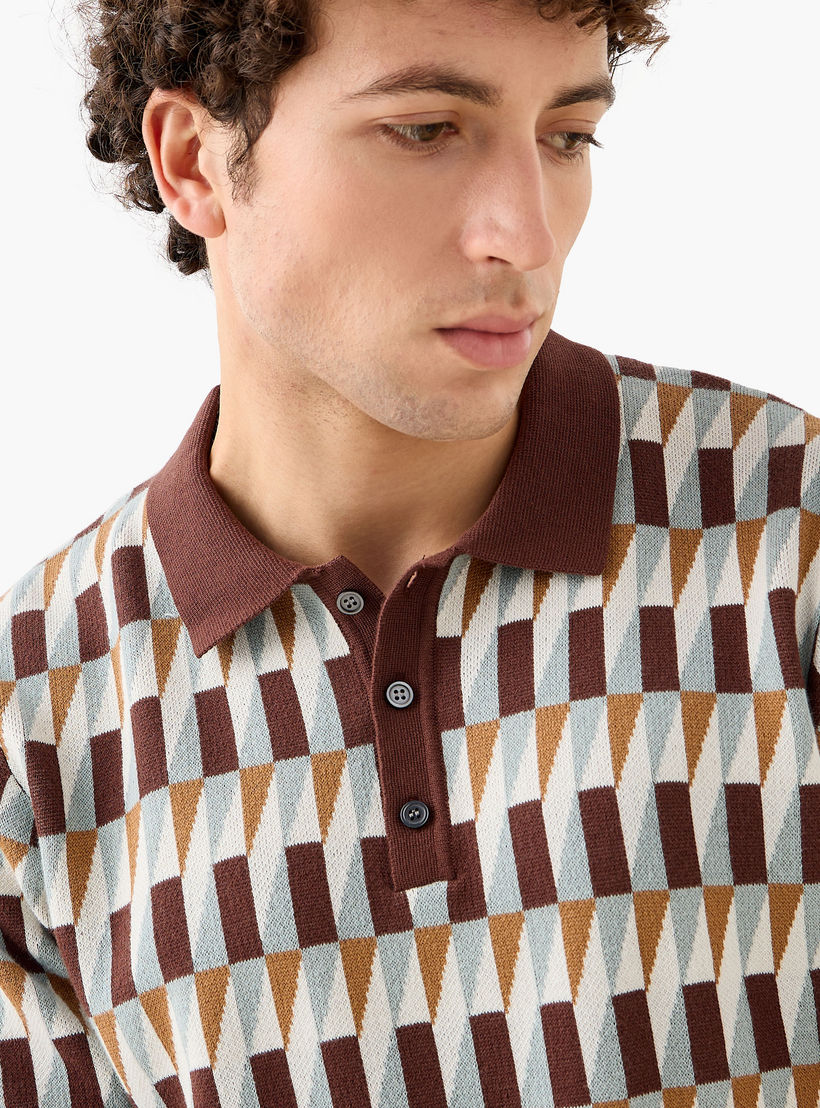 Iconic Jacquard Textured Polo T-shirt-men-clothing-tshirtsandpolos-polos-image-4