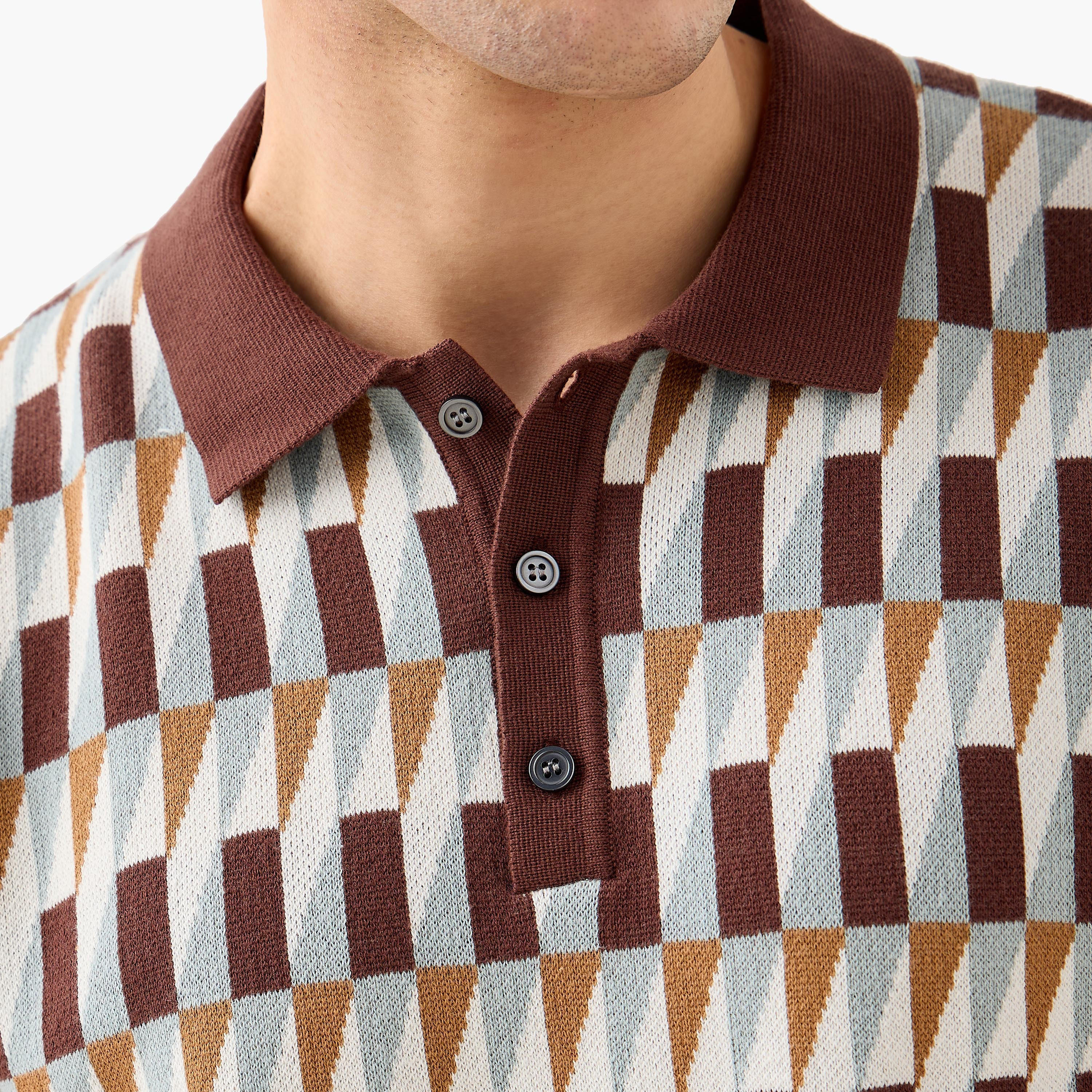 Iconic Jacquard Textured Polo T-shirt-men-clothing-tshirtsandpolos-polos-image-5