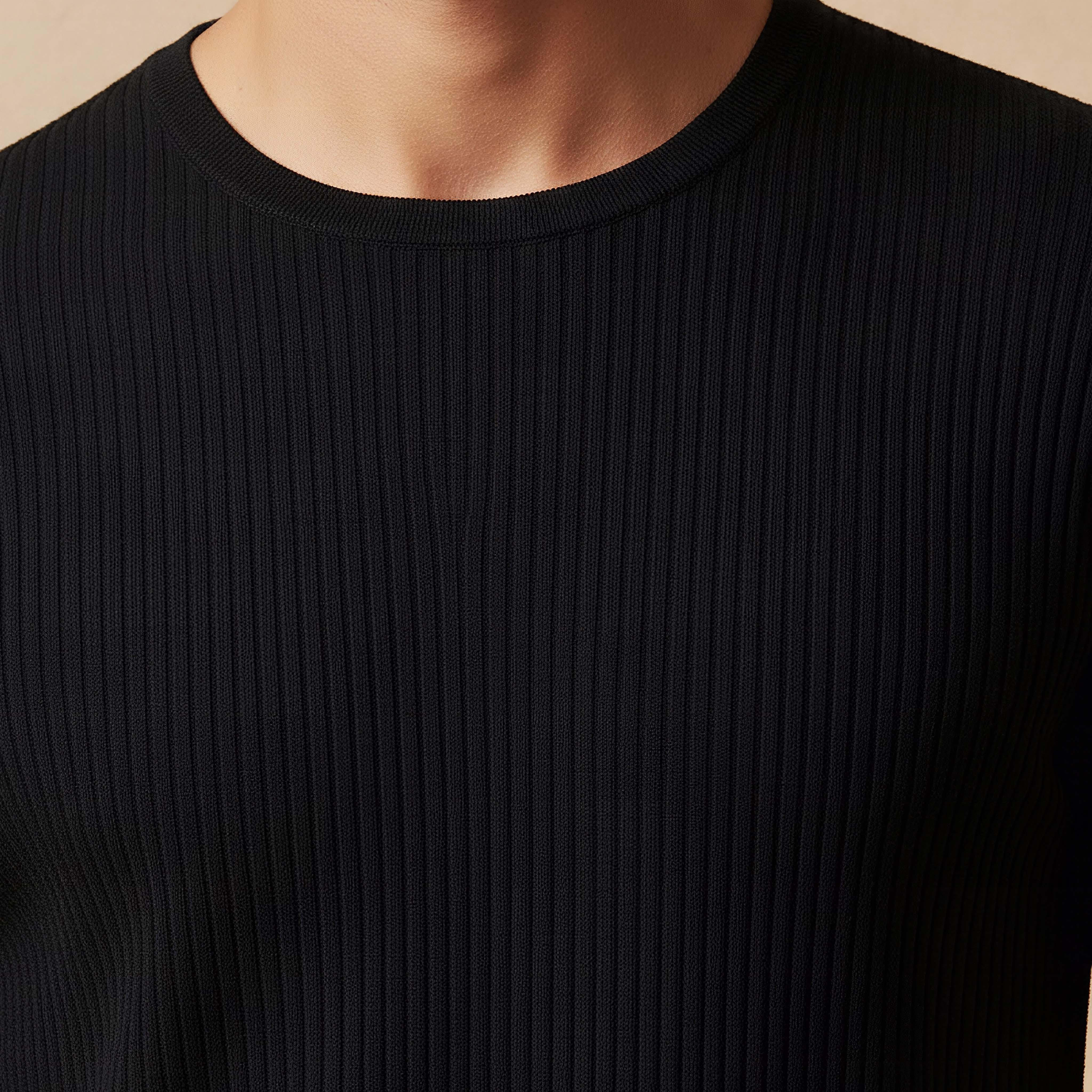 Iconic Textured Crew Neck T-shirt-men-clothing-tshirtsandpolos-tshirts-image-4