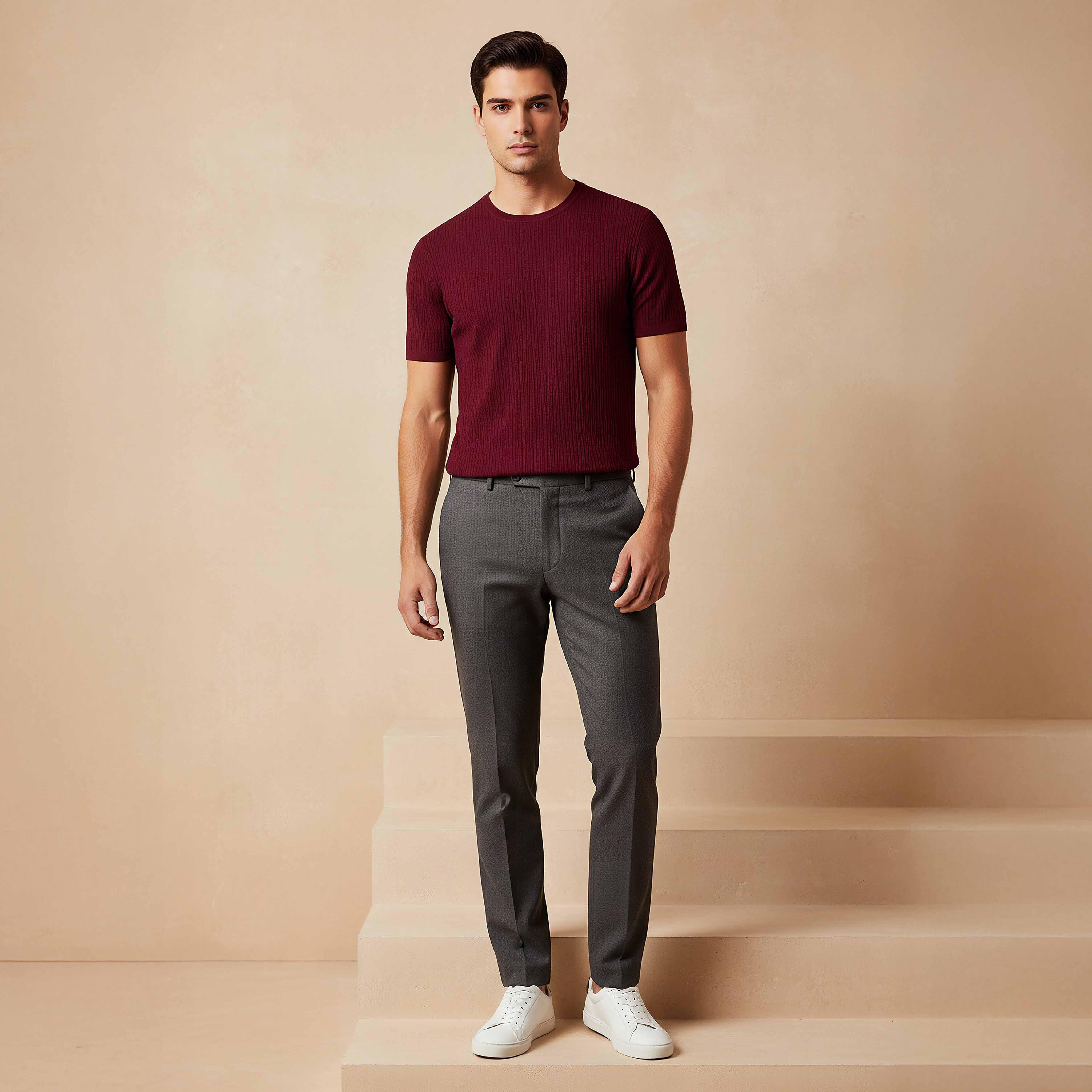Iconic Textured Crew Neck T-shirt-men-clothing-tshirtsandpolos-tshirts-image-2