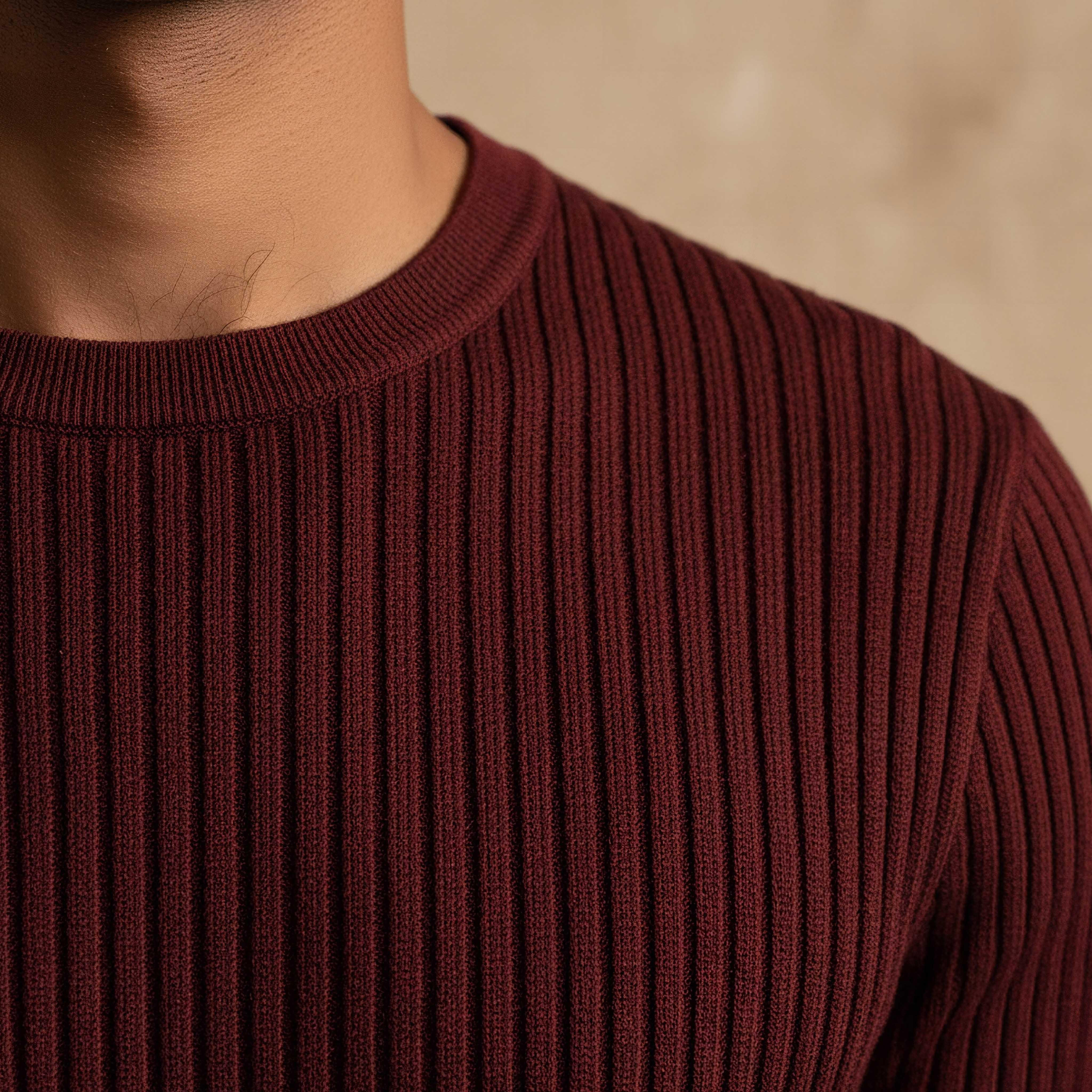 Iconic Textured Crew Neck T-shirt-men-clothing-tshirtsandpolos-tshirts-image-4