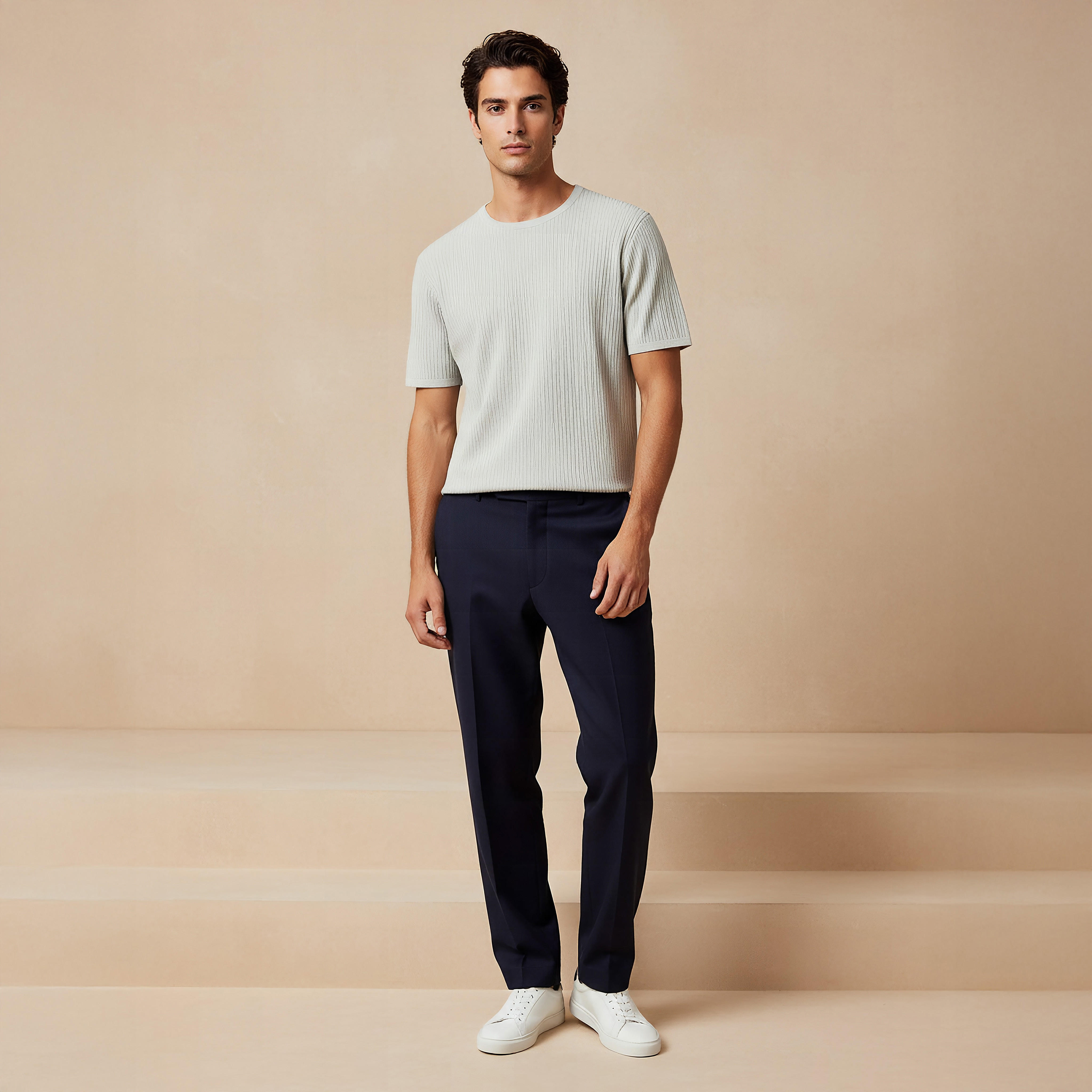 Iconic Textured Crew Neck T-shirt-men-clothing-tshirtsandpolos-tshirts-image-2