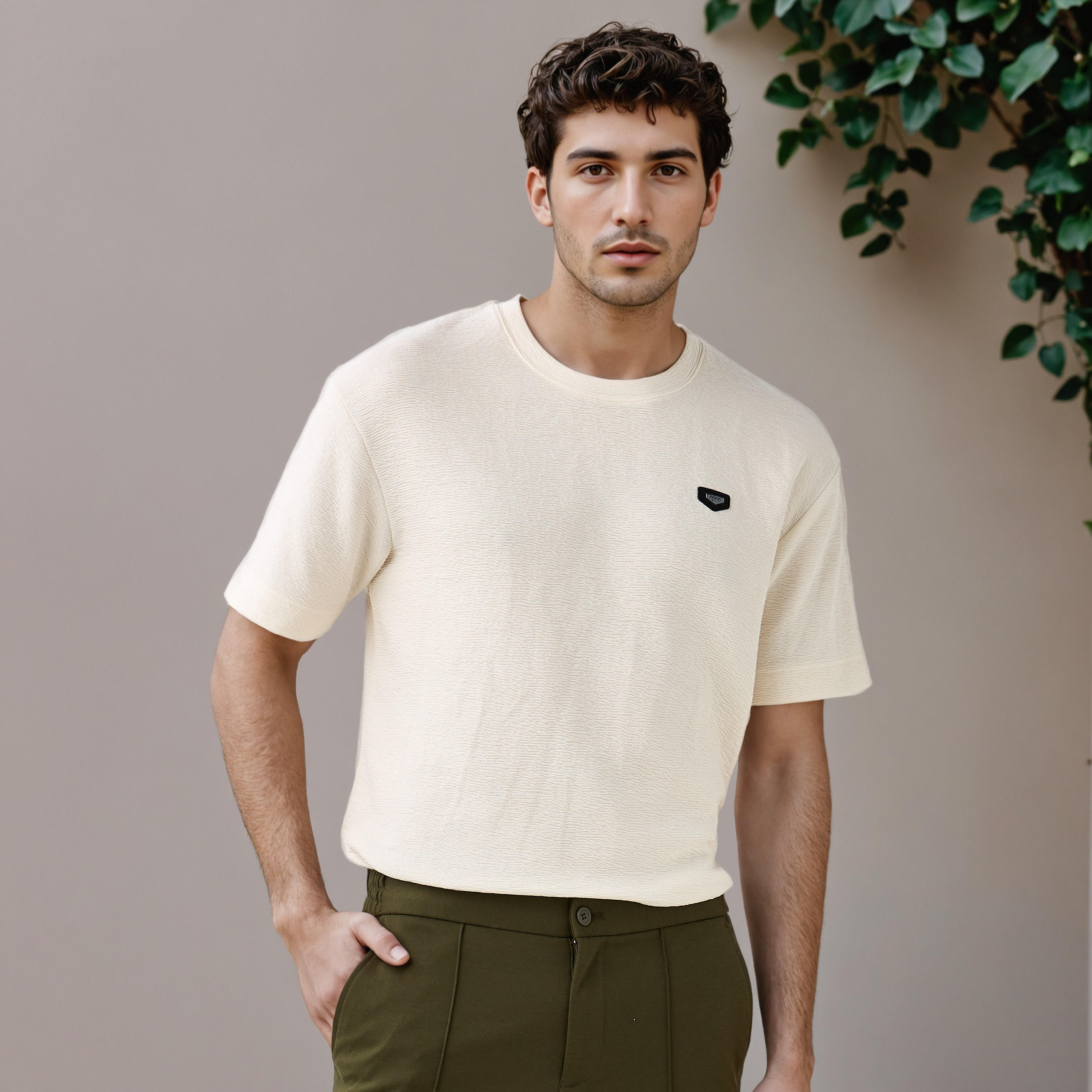 Iconic Oversized Textured T-shirt-men-clothing-tshirtsandpolos-tshirts-image-1