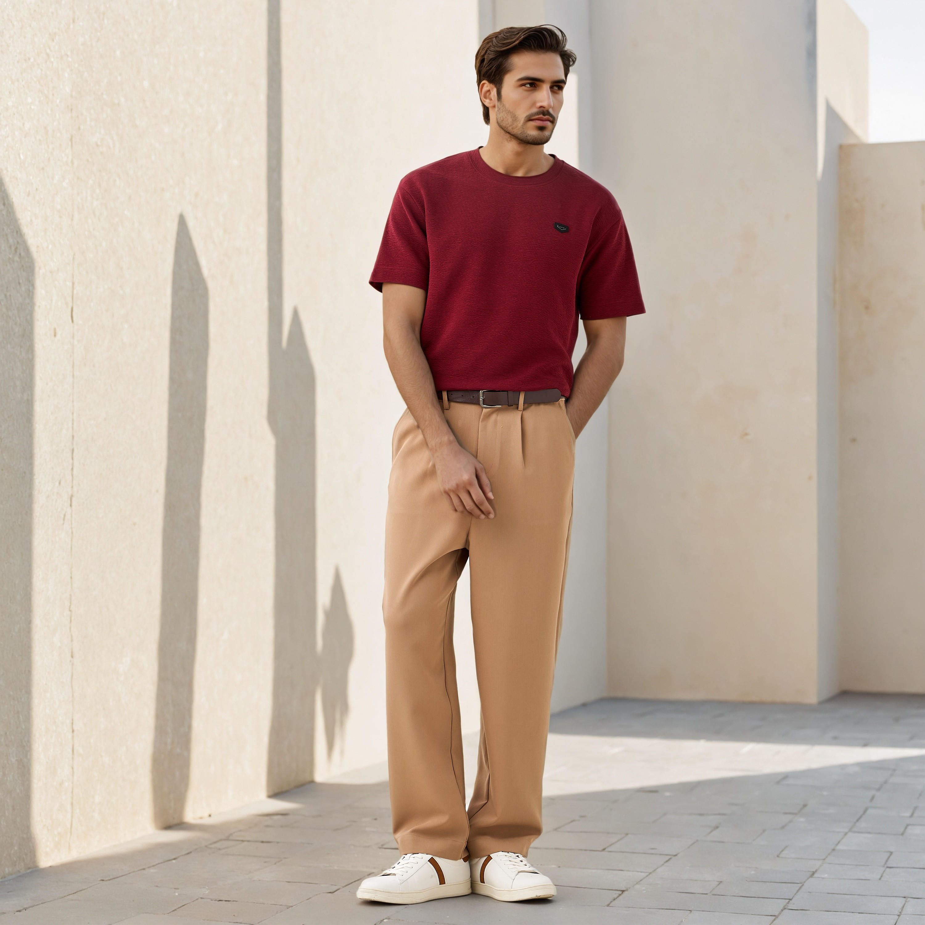 Iconic Oversized Textured T-shirt-men-clothing-tshirtsandpolos-tshirts-image-2