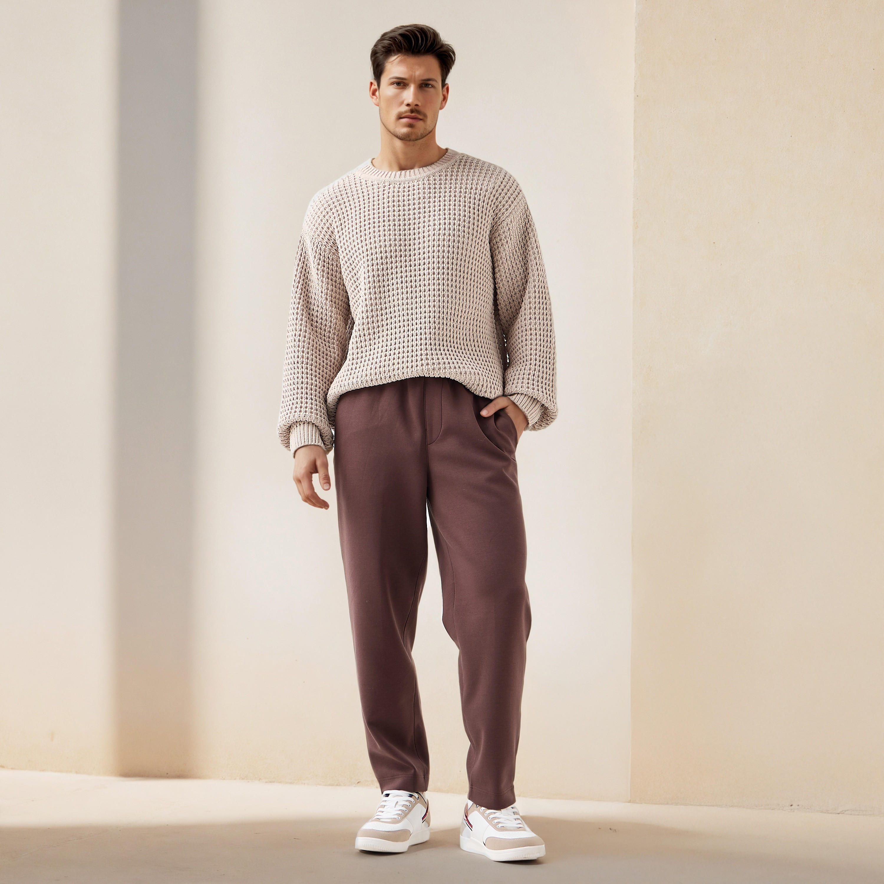 Iconic Derby Textured Sweatshirt-men-winterwear-hoodiesandsweatshirts-image-2