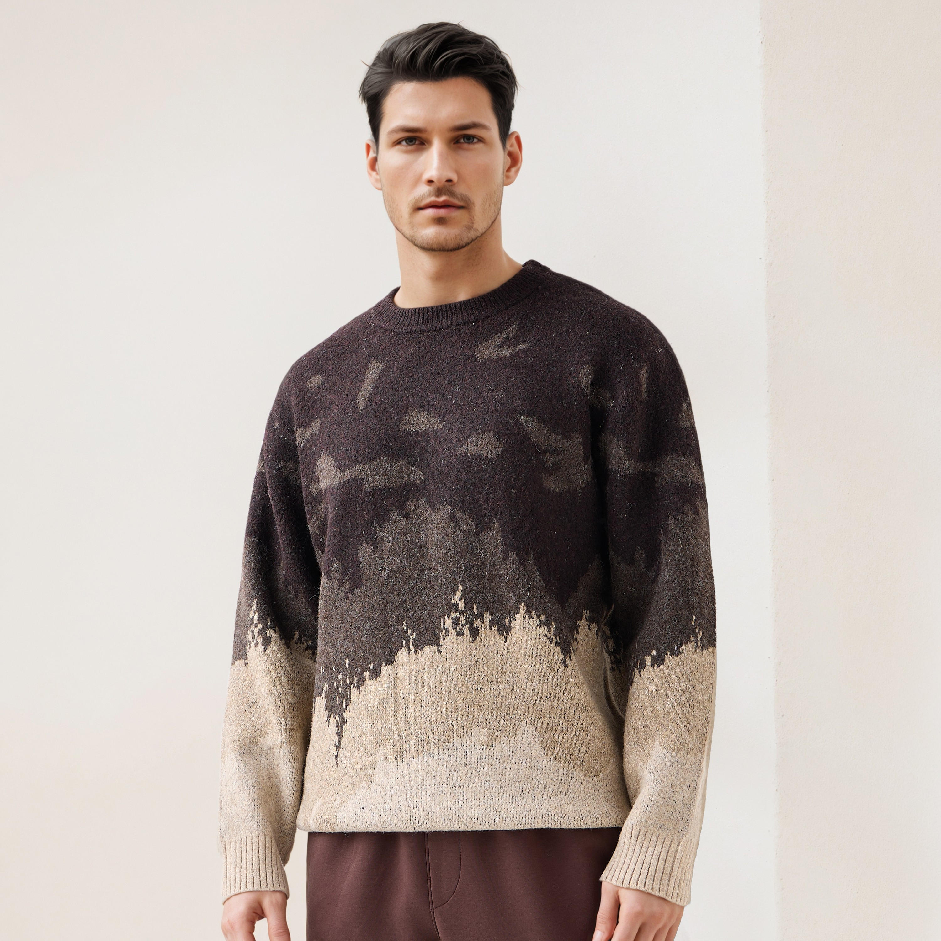 سويت شيرت بياقة ضيقة وطبعات تجريدية من أيكونيك-men-winterwear-hoodiesandsweatshirts-image-6