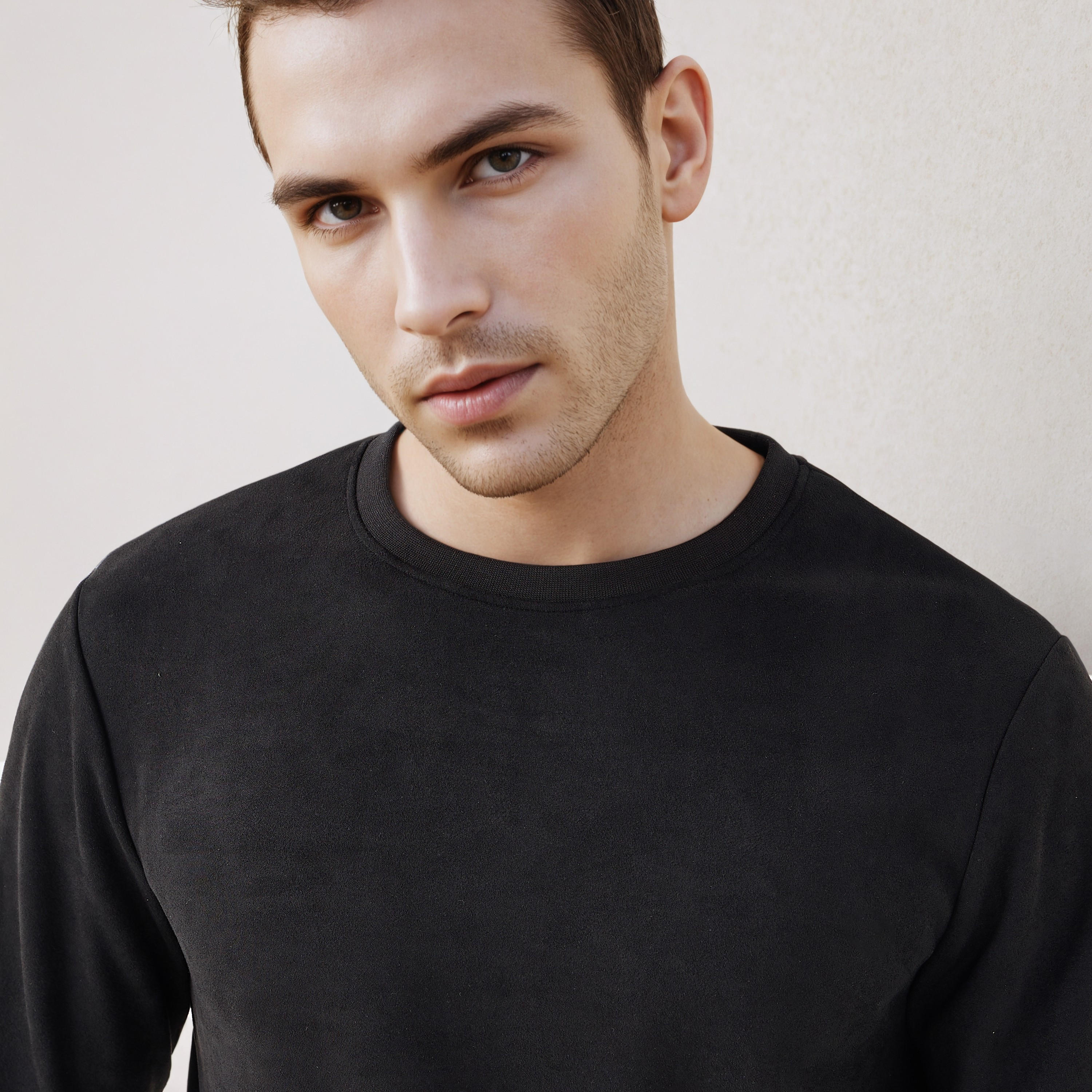 Iconic Suede Sweatshirt-men-winterwear-hoodiesandsweatshirts-image-4