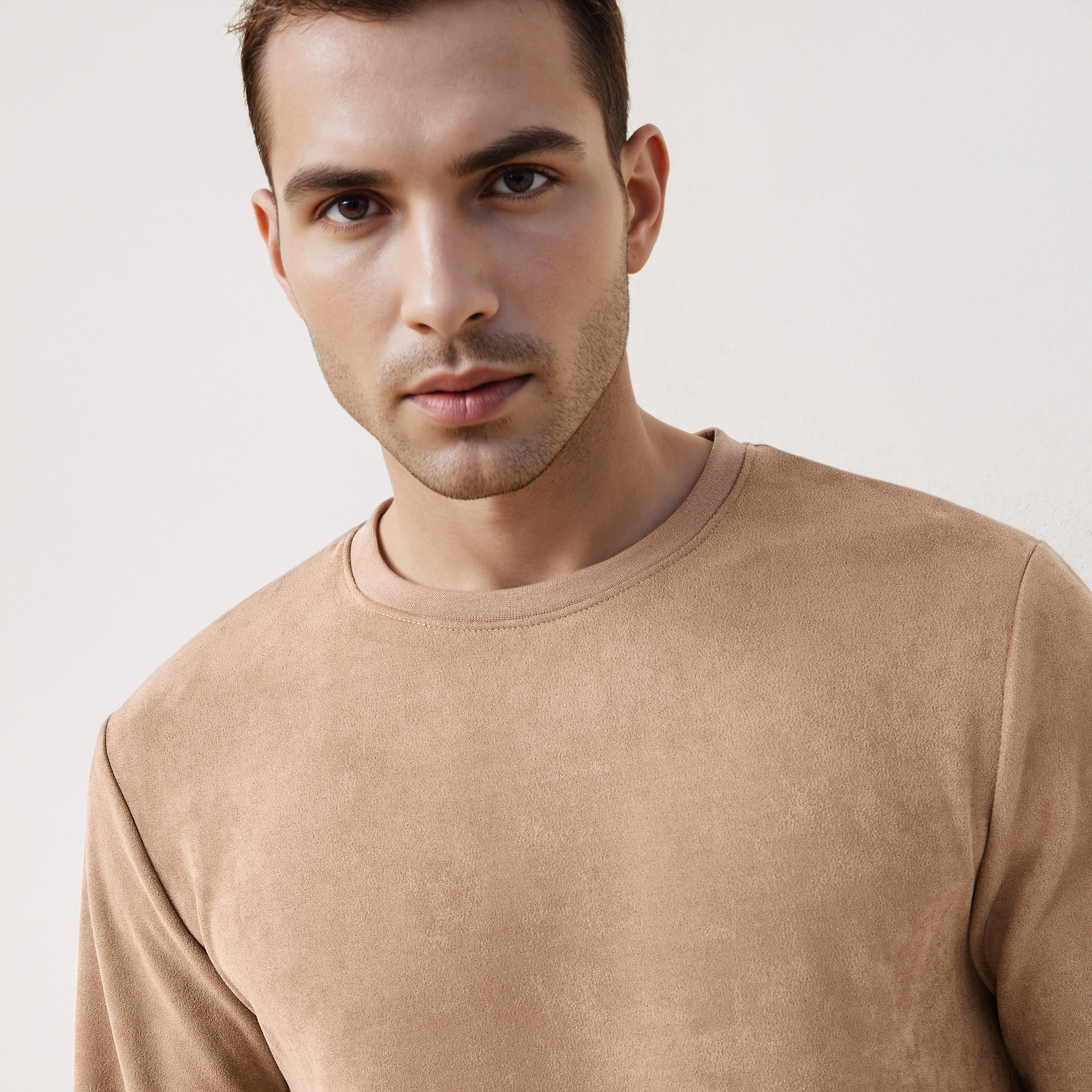 Iconic Suede Sweatshirt-men-winterwear-hoodiesandsweatshirts-image-4