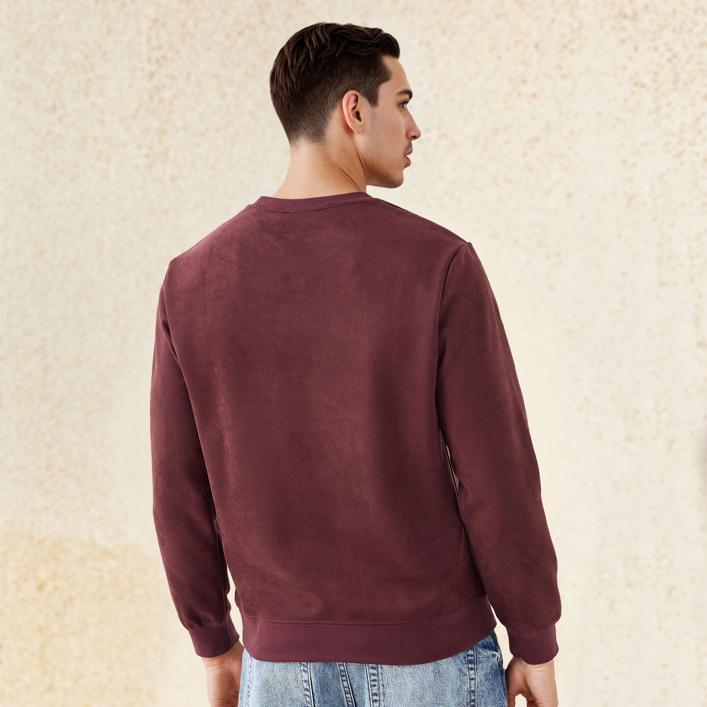 سويت شيرت بارز الملمس من آيكونيك-men-winterwear-hoodiesandsweatshirts-image-4