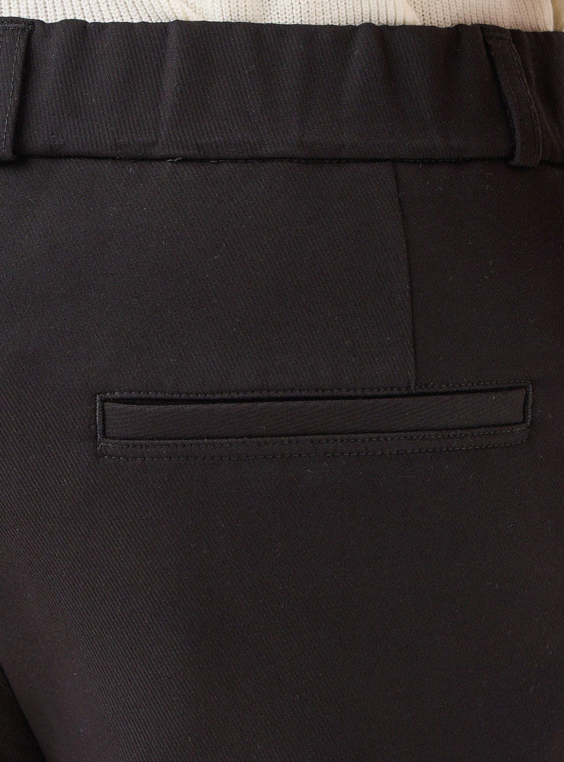 بنطلون رسمي رجالي بقصة ضيقة وخصر مرن من آيكونيك-men-clothing-trousersandchinos-trousers-image-5