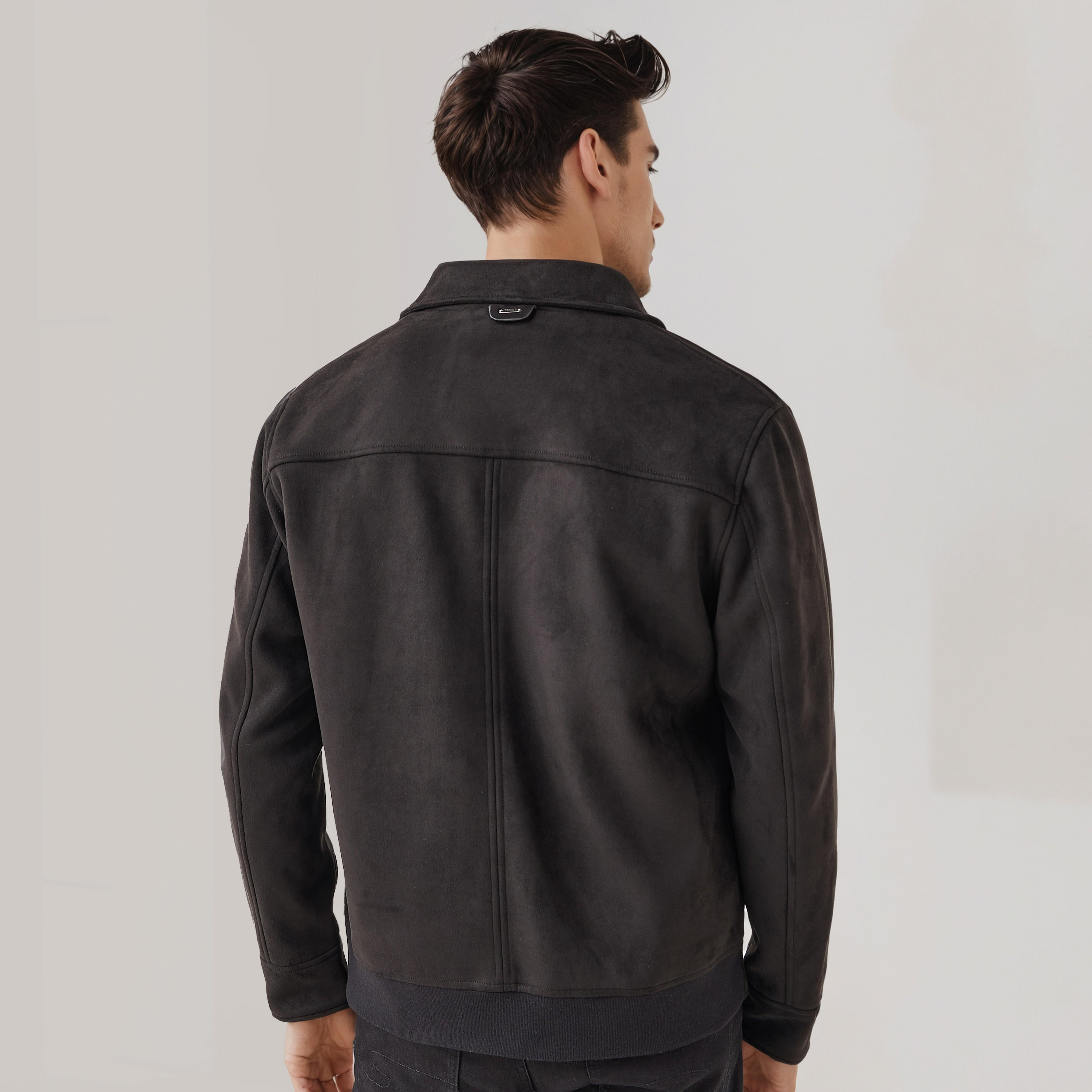 جاكيت بايكر بسحاب وقصة عادية للرجال من آيكونيك-men-clothing-jacketsandblazers-jackets-image-4