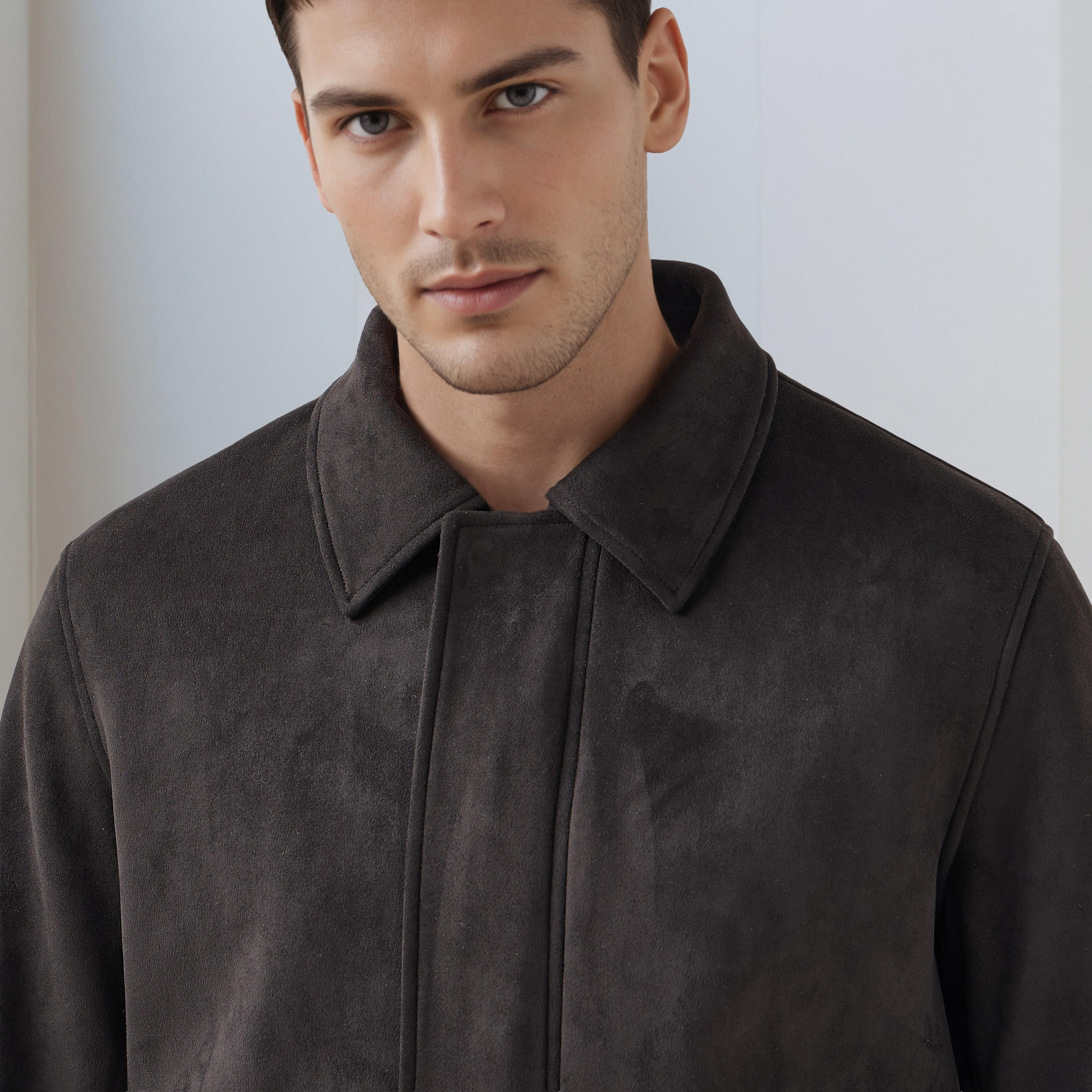 جاكيت بايكر بسحاب وقصة عادية للرجال من آيكونيك-men-clothing-jacketsandblazers-jackets-image-3