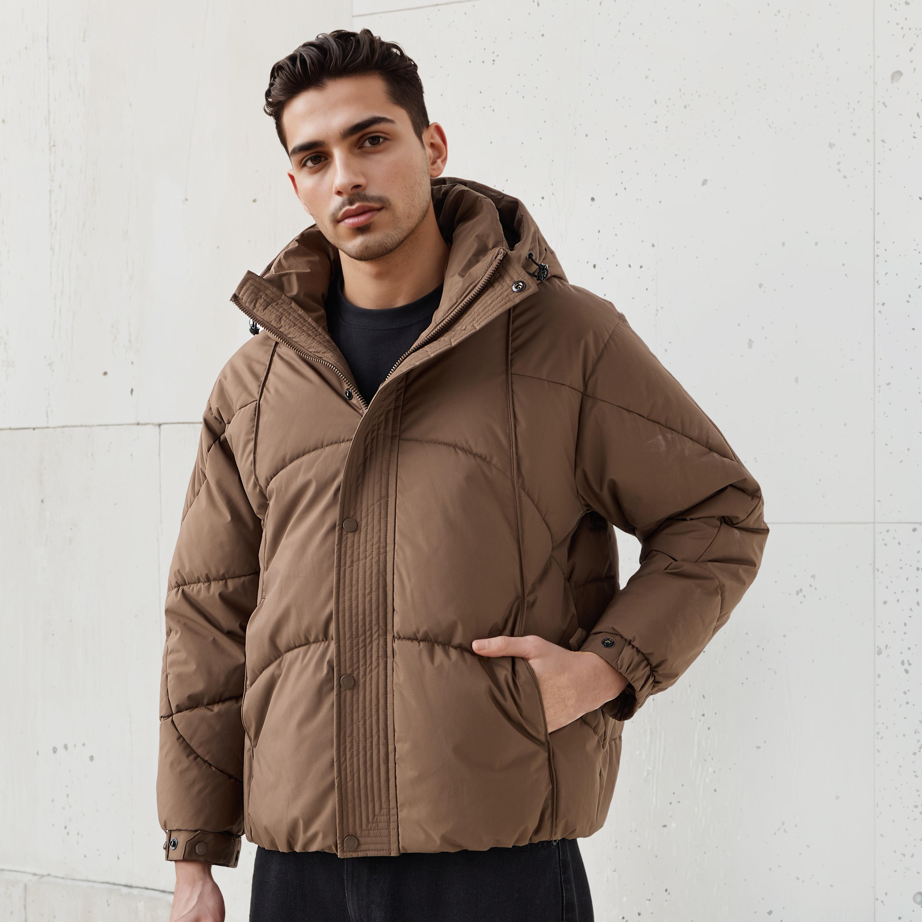 جاكيت منفوخ بقصّة عادية مع قبعة للرجال من آيكونيك-men-clothing-jacketsandblazers-jackets-image-6