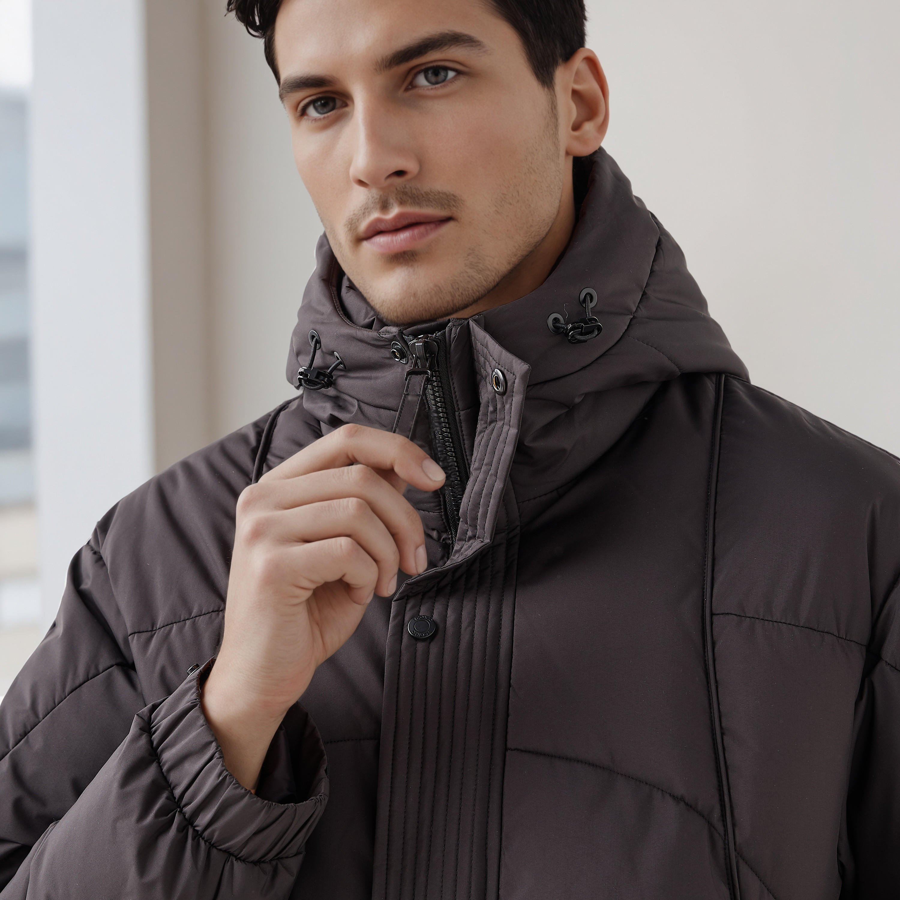 Iconic Men Regular Fit Hooded Puffer Jacket-men-clothing-jacketsandblazers-jackets-image-6