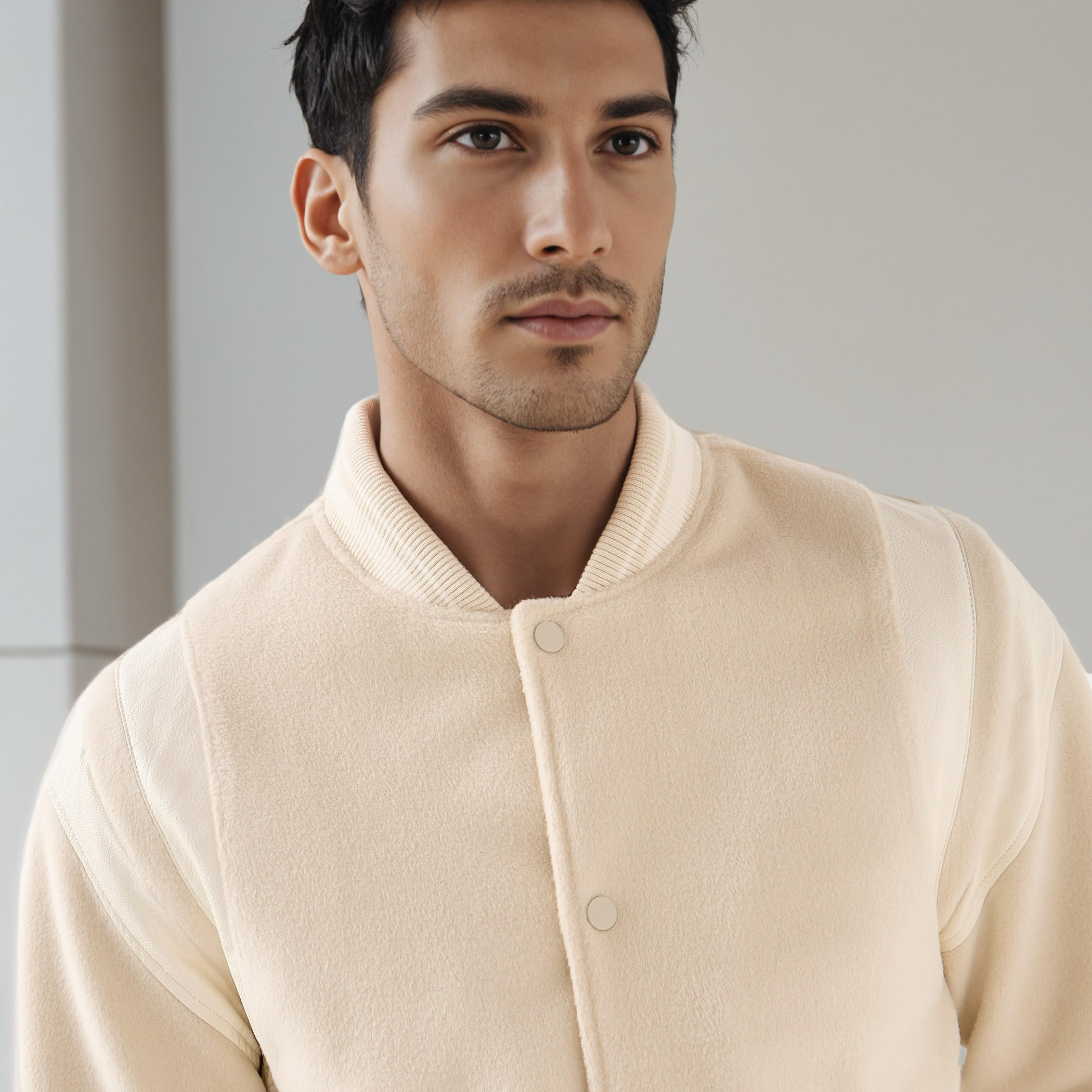 Iconic Men Regular Fit Mandarin Collar Bomber Jacket-men-clothing-jacketsandblazers-jackets-image-4