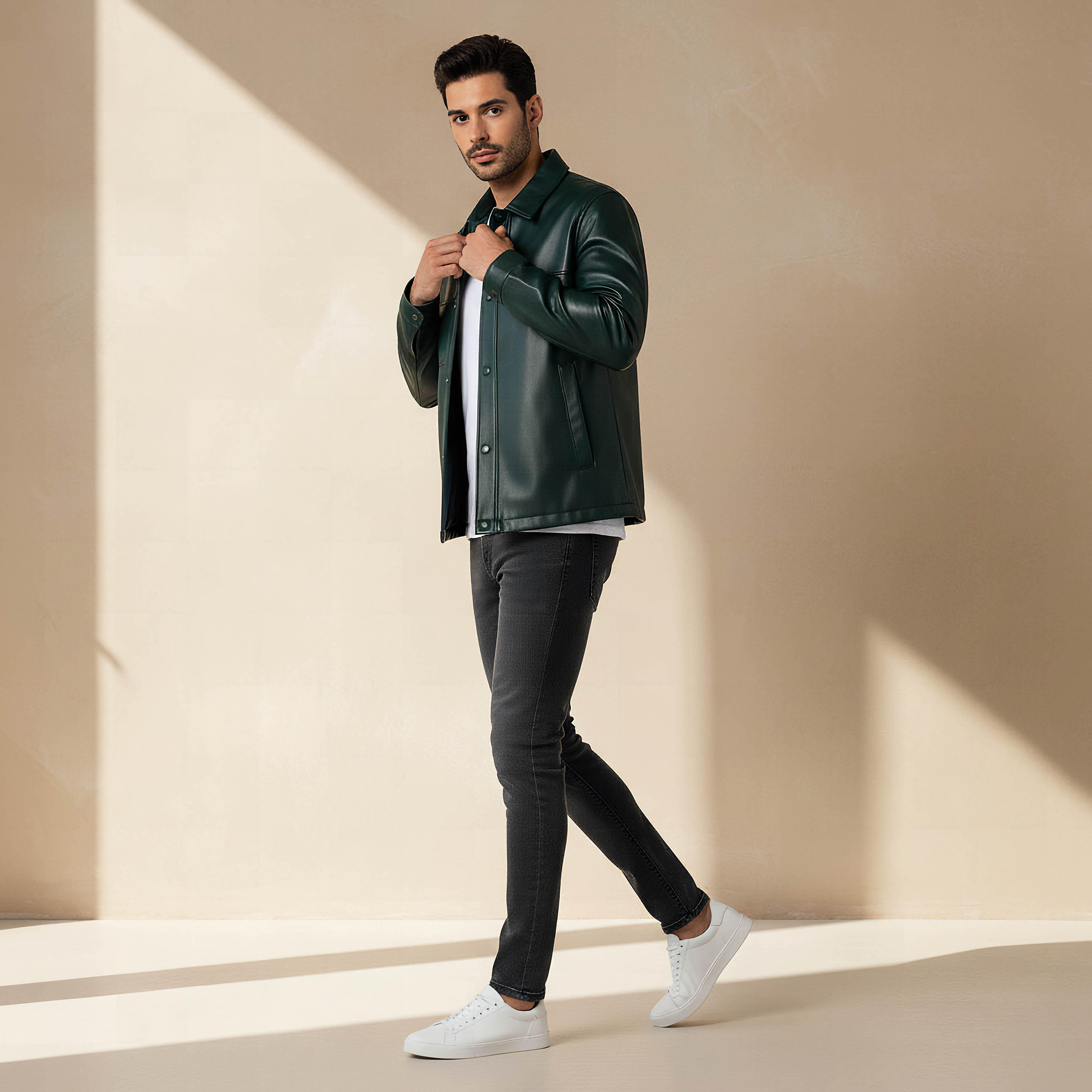 جاكيت بايكر بقصّة عادية وأزرار للرجال من آيكونيك-men-clothing-jacketsandblazers-jackets-image-4