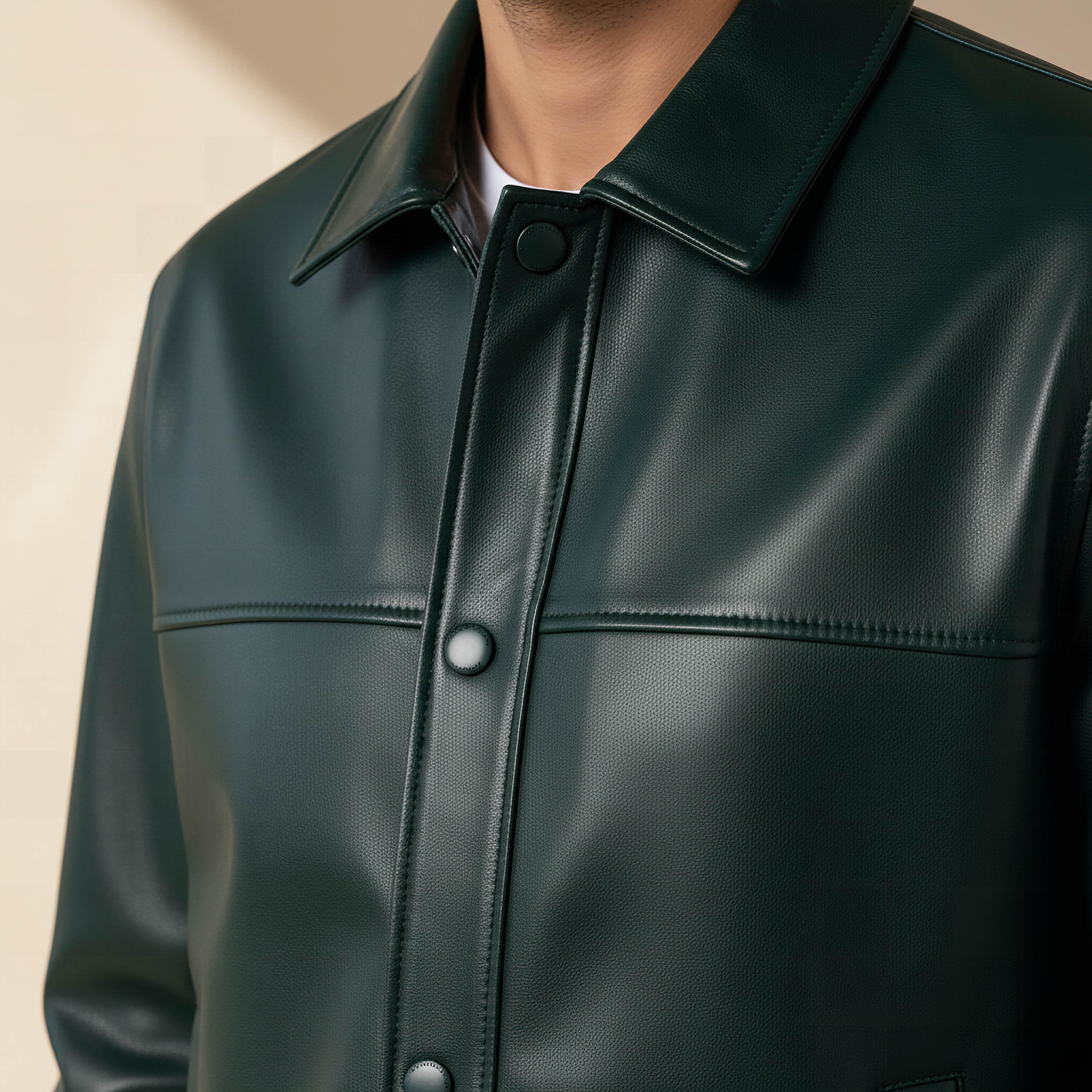 جاكيت بايكر بقصّة عادية وأزرار للرجال من آيكونيك-men-clothing-jacketsandblazers-jackets-image-2