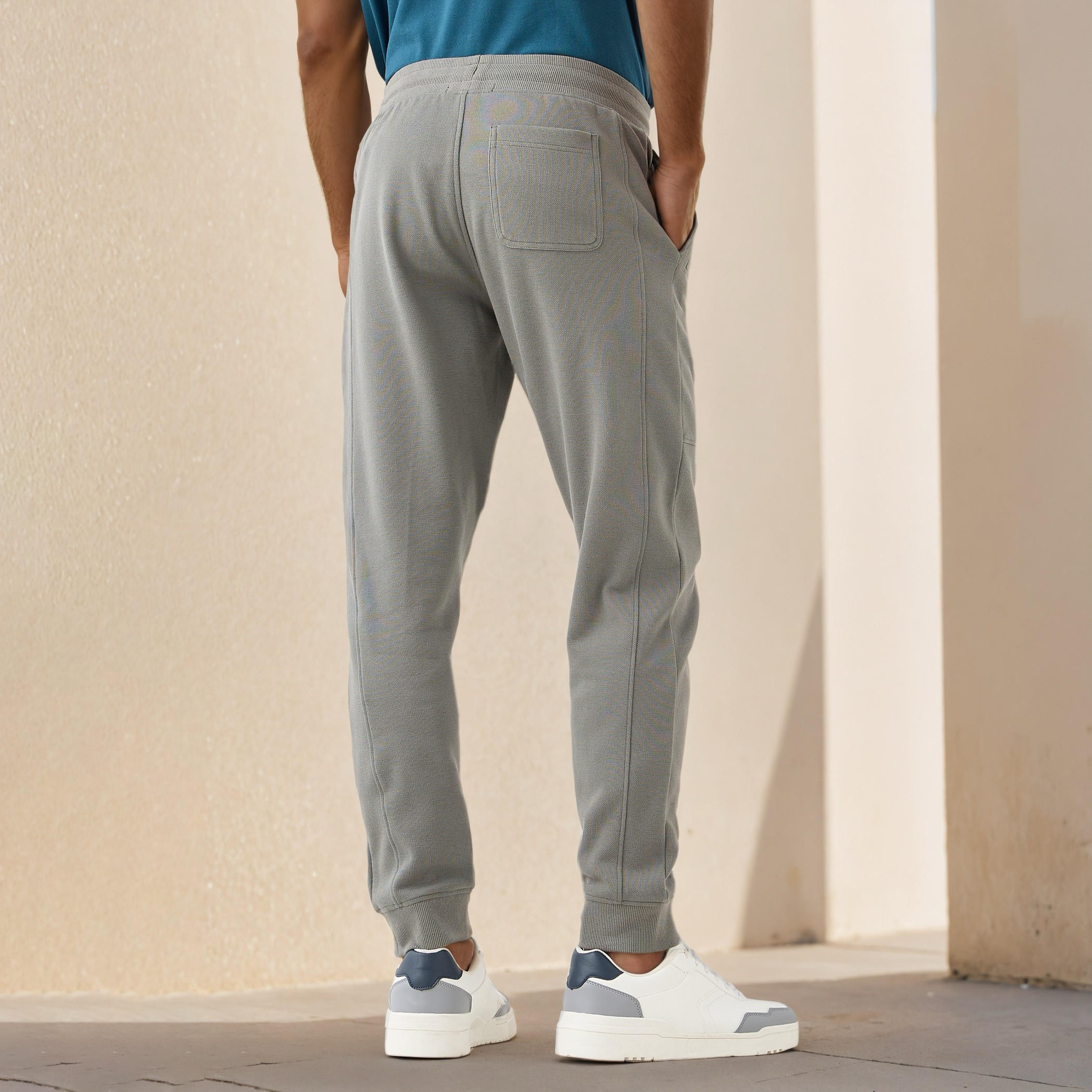 Iconic Panelled Flexi Waist Joggers with Pockets-men-clothing-bottoms-joggers-image-3