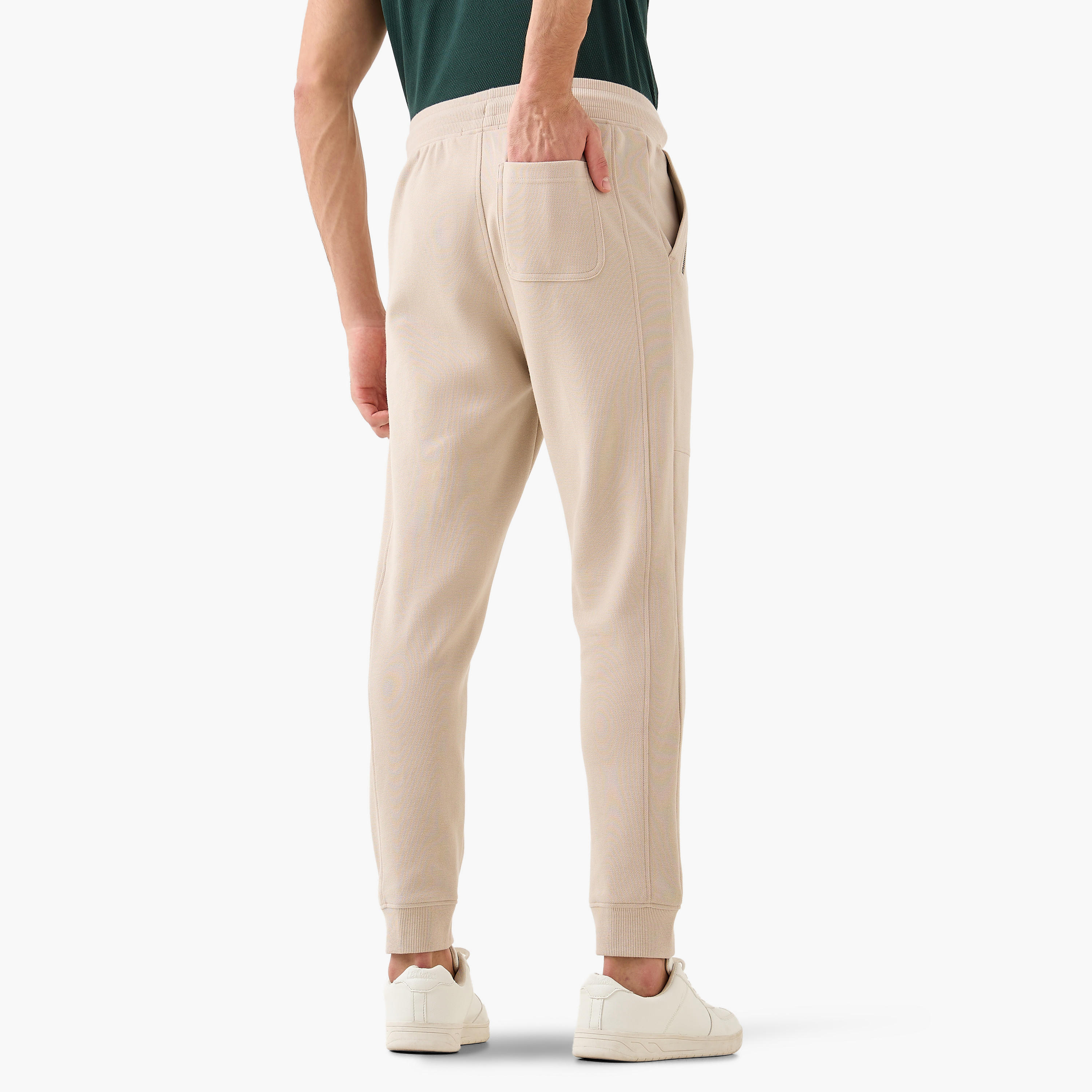 Iconic Mosean Flexi Waist Joggers with Pockets--image-3