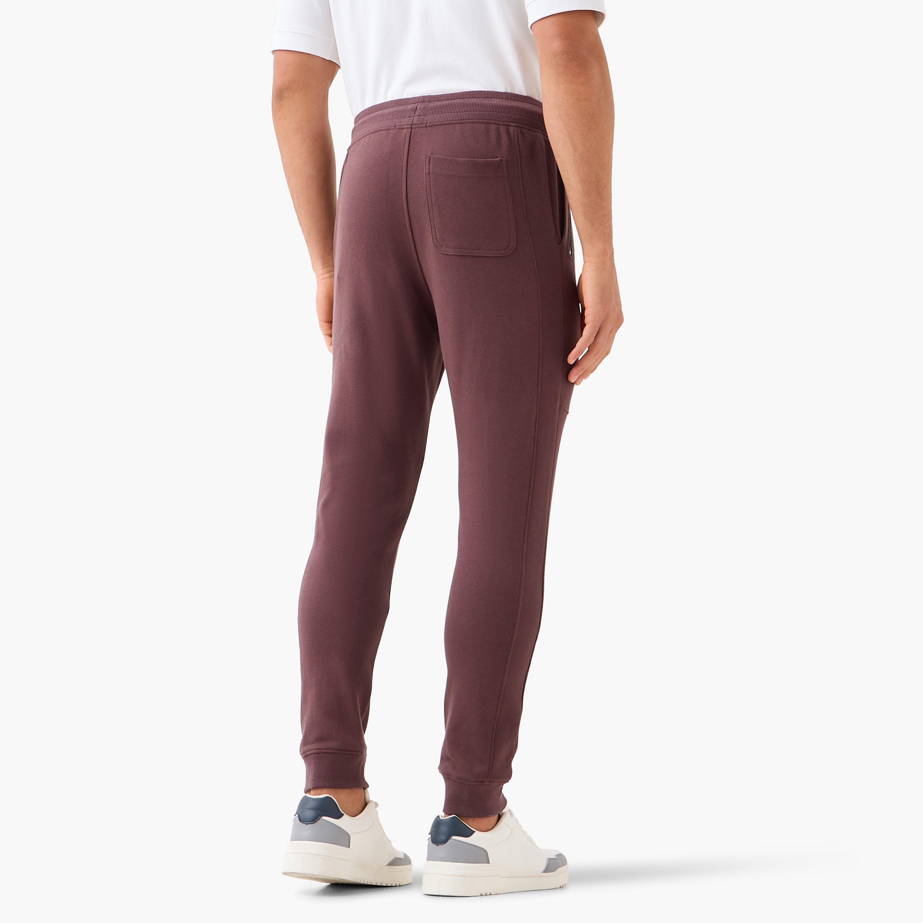 Iconic Mosean Flexi Waist Joggers with Pockets--image-3