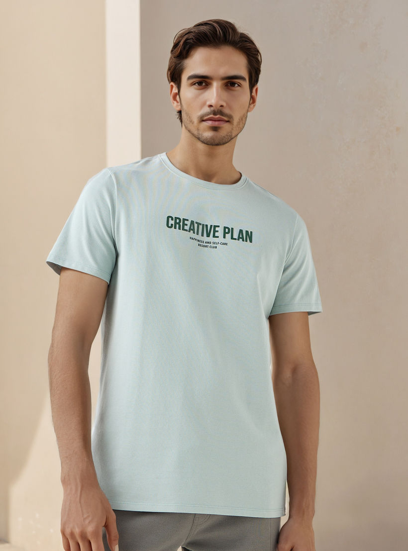تيشيرت بيكيه بطبعات شعار من آيكونيك-men-clothing-tshirtsandpolos-tshirts-image-6