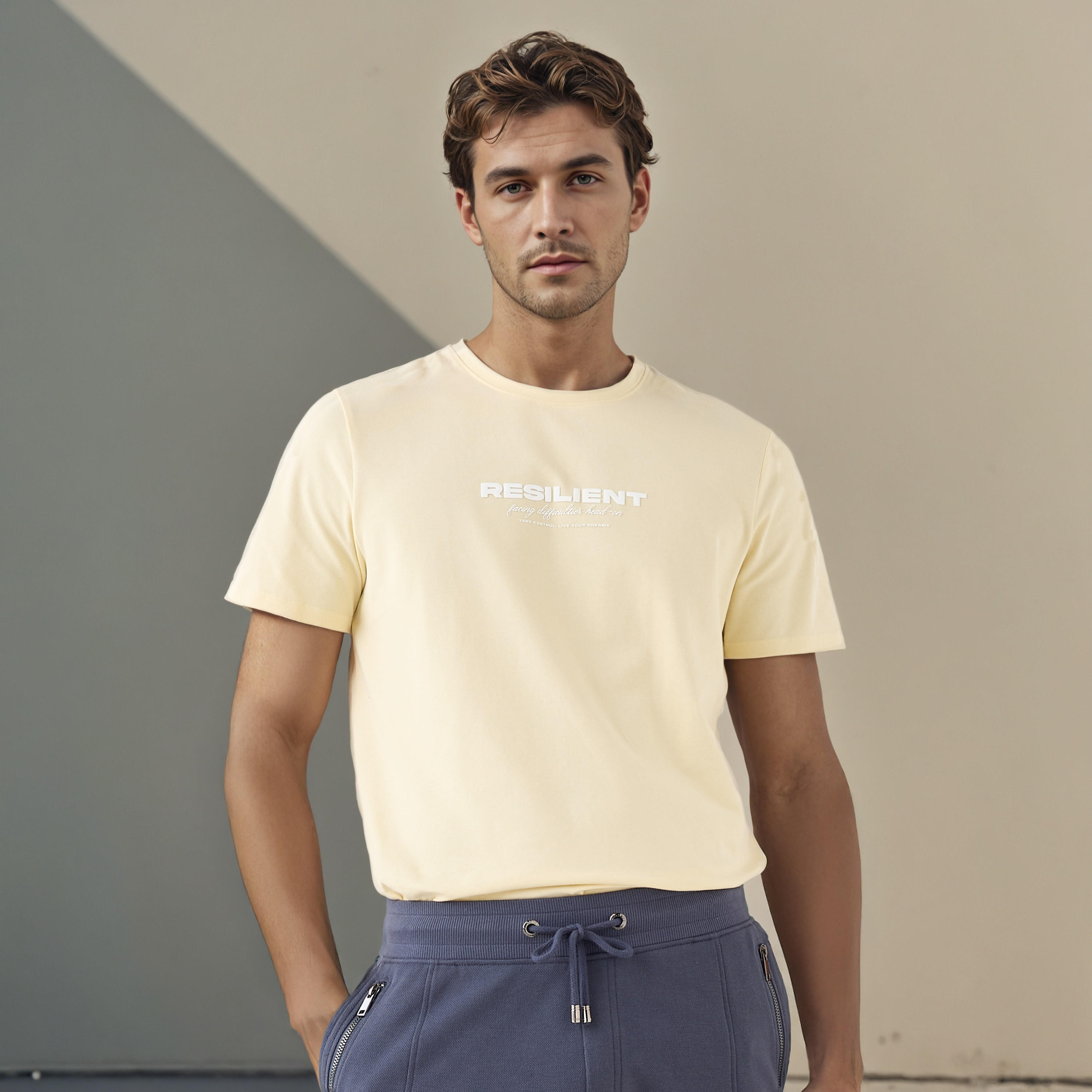 Iconic Slogan Print Pique T-shirt-men-clothing-tshirtsandpolos-tshirts-image-1