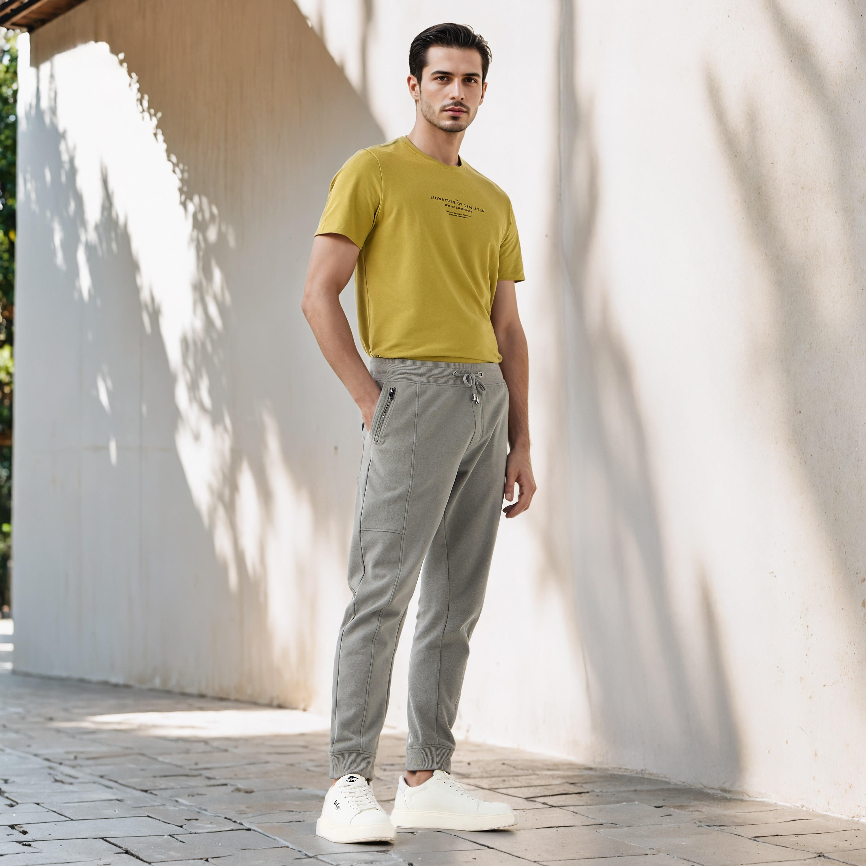 تيشيرت بيكيه بطبعات شعار من آيكونيك-men-clothing-tshirtsandpolos-tshirts-image-2