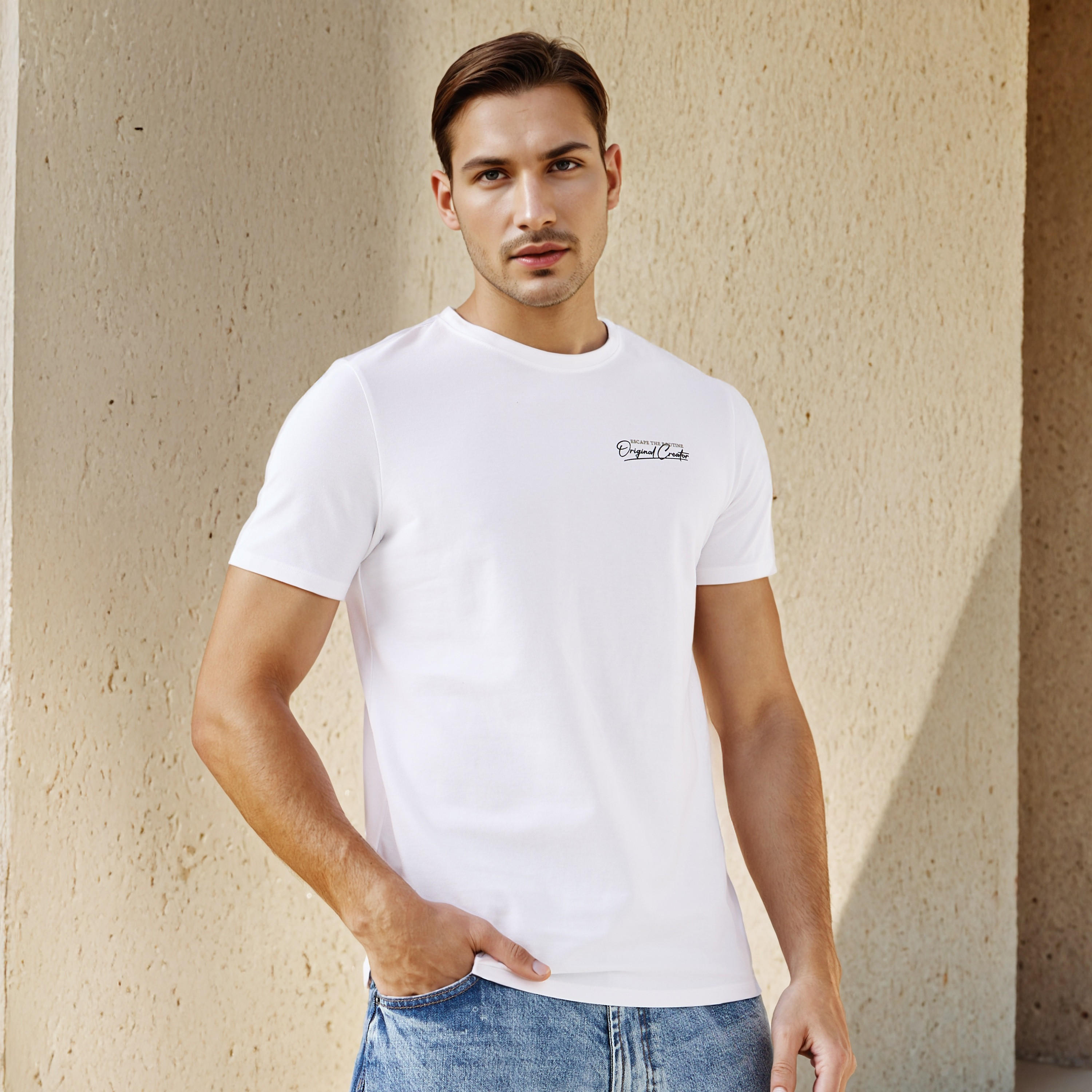 Iconic Slogan Print Pique T-shirt-men-clothing-tshirtsandpolos-tshirts-image-6