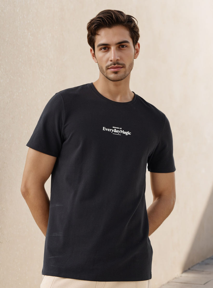 تيشيرت بيكيه بطبعات شعار من آيكونيك-men-clothing-tshirtsandpolos-tshirts-image-6