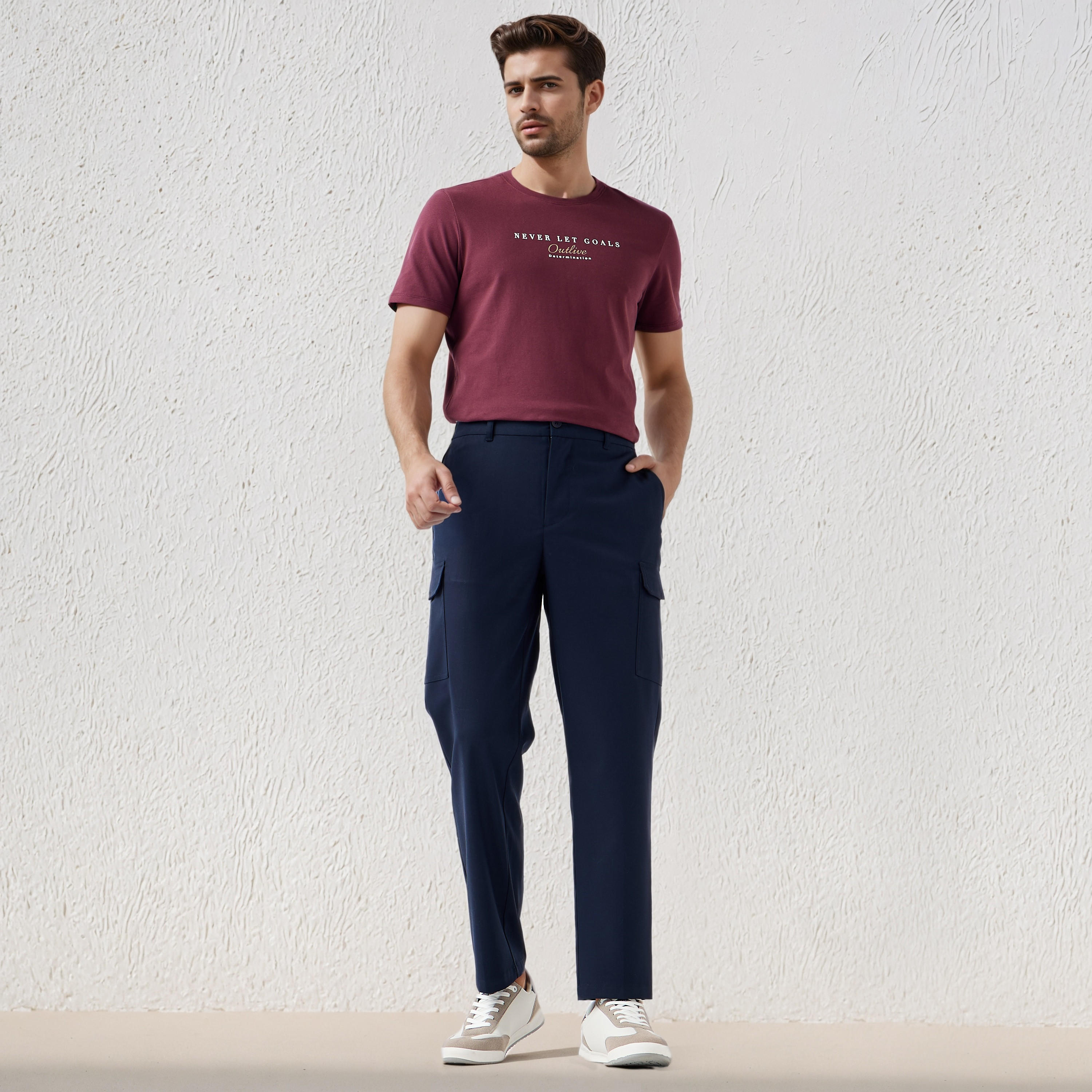 Iconic Men Slim Fit Crew Neck Short Sleeves Printed T-shirt-men-clothing-tshirtsandpolos-tshirts-image-2