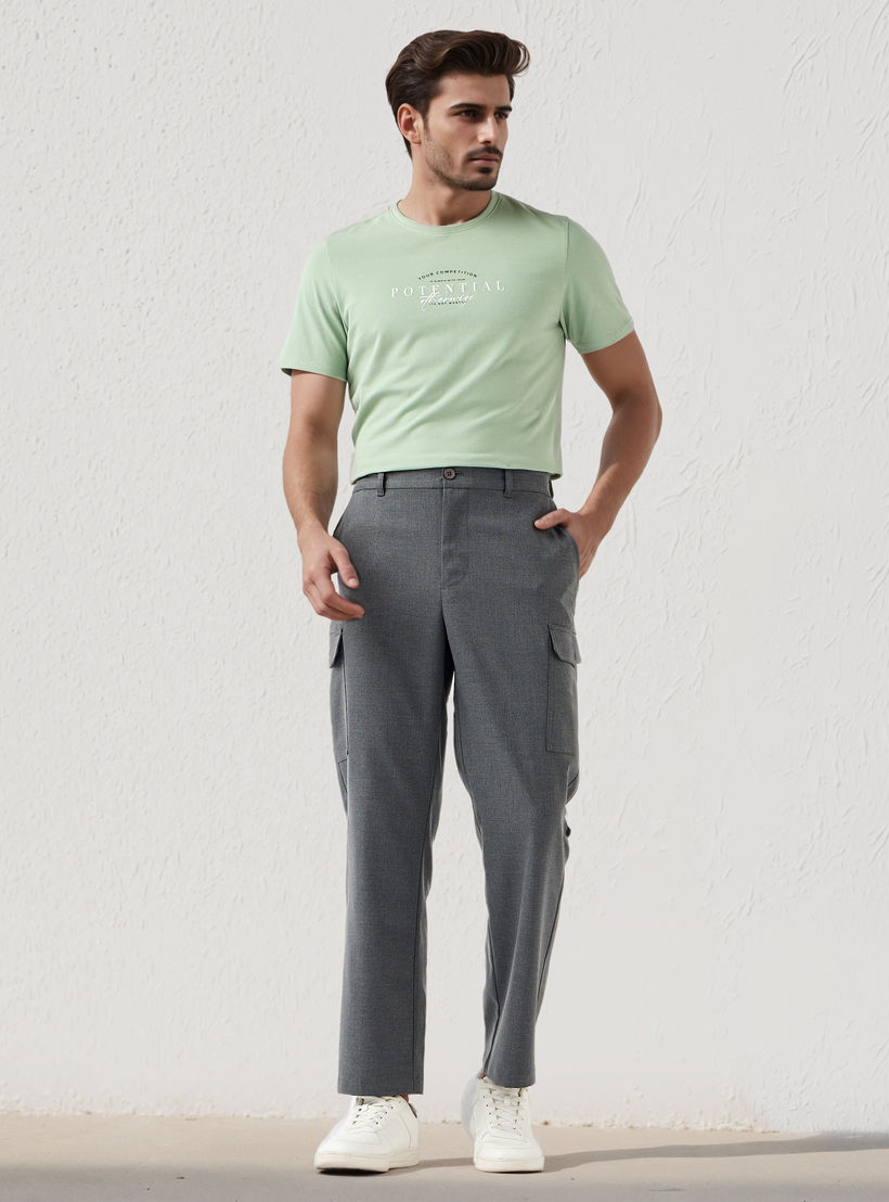 Iconic Men Slim Fit Crew Neck Short Sleeves Printed T-shirt-men-clothing-tshirtsandpolos-tshirts-image-2