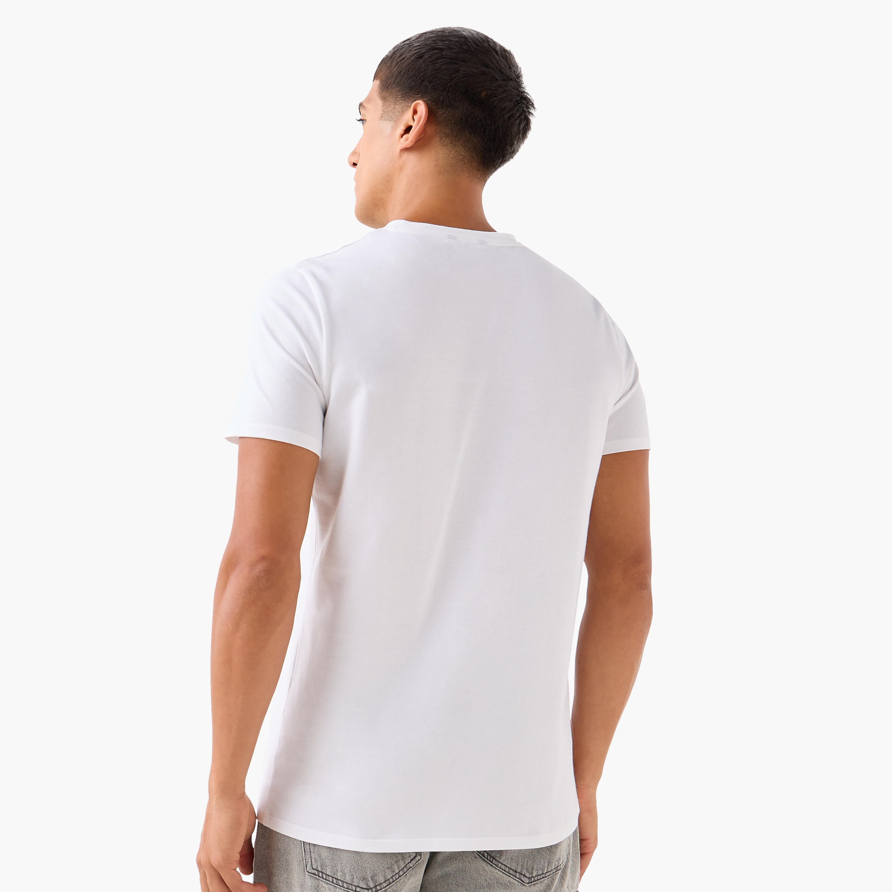Iconic Men Slim Fit Crew Neck Short Sleeves Printed T-shirt-men-clothing-tshirtsandpolos-tshirts-image-4