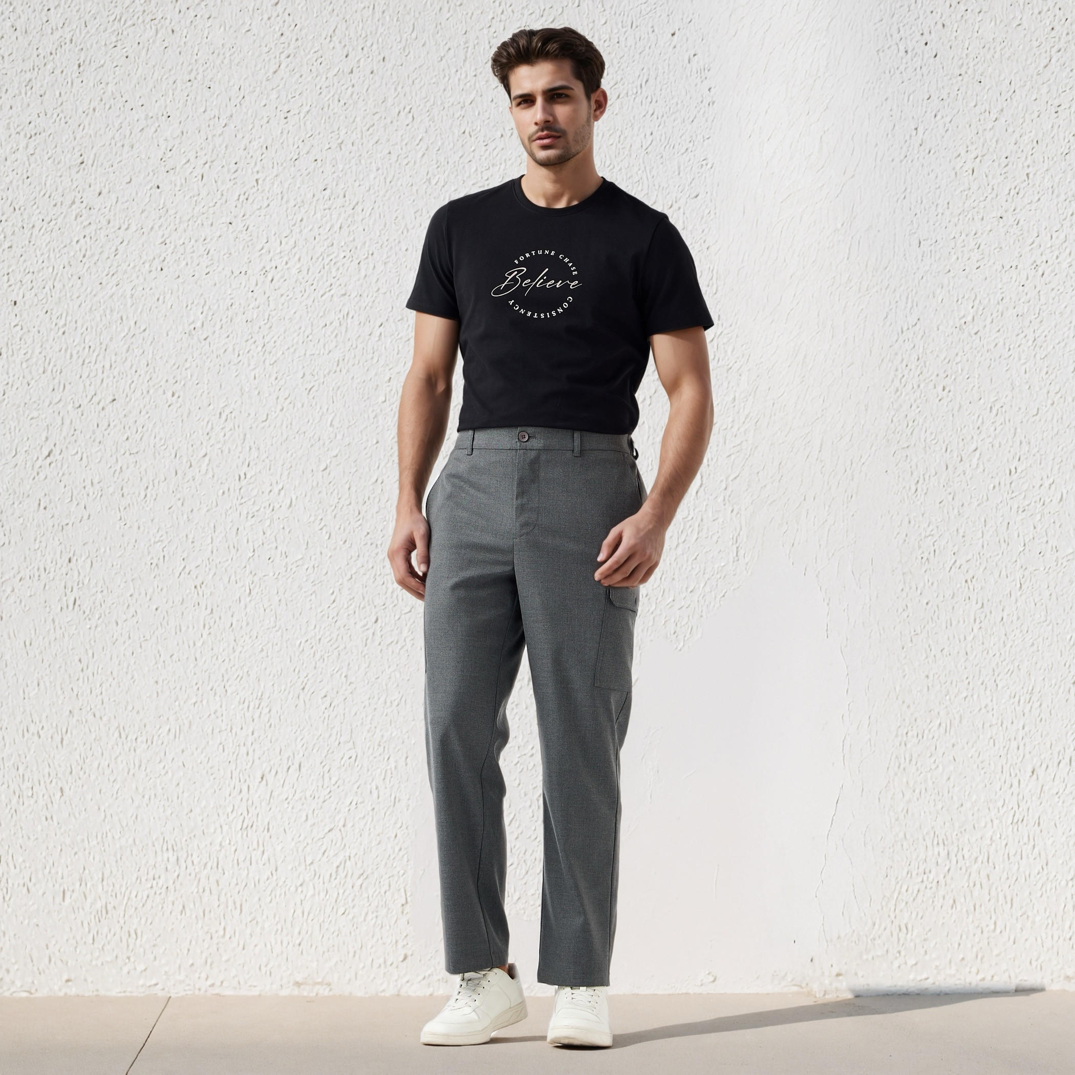 Iconic Men Slim Fit Crew Neck Short Sleeves Printed T-shirt-men-clothing-tshirtsandpolos-tshirts-image-2