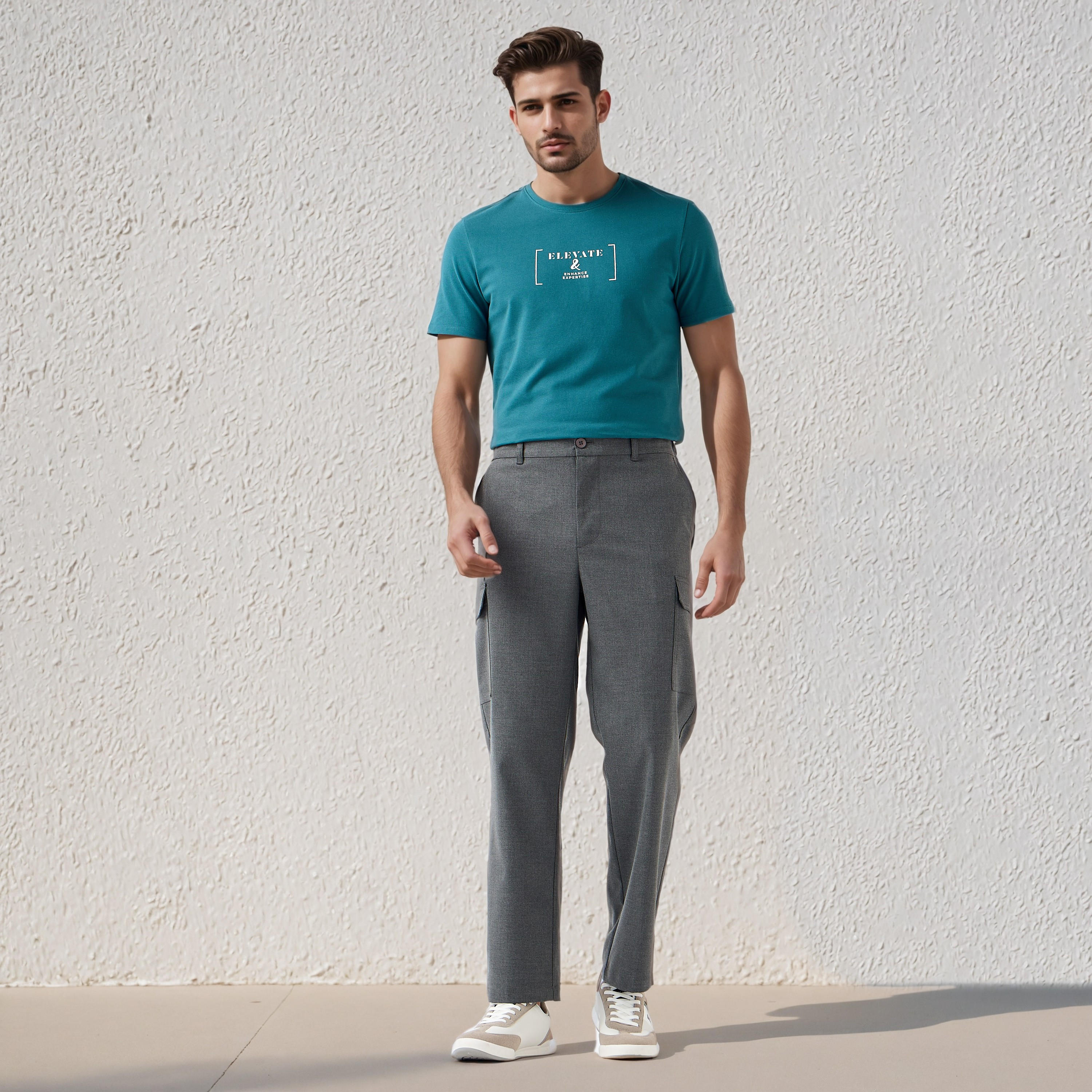 Iconic Men Slim Fit Crew Neck Short Sleeves Printed T-shirt-men-clothing-tshirtsandpolos-tshirts-image-2