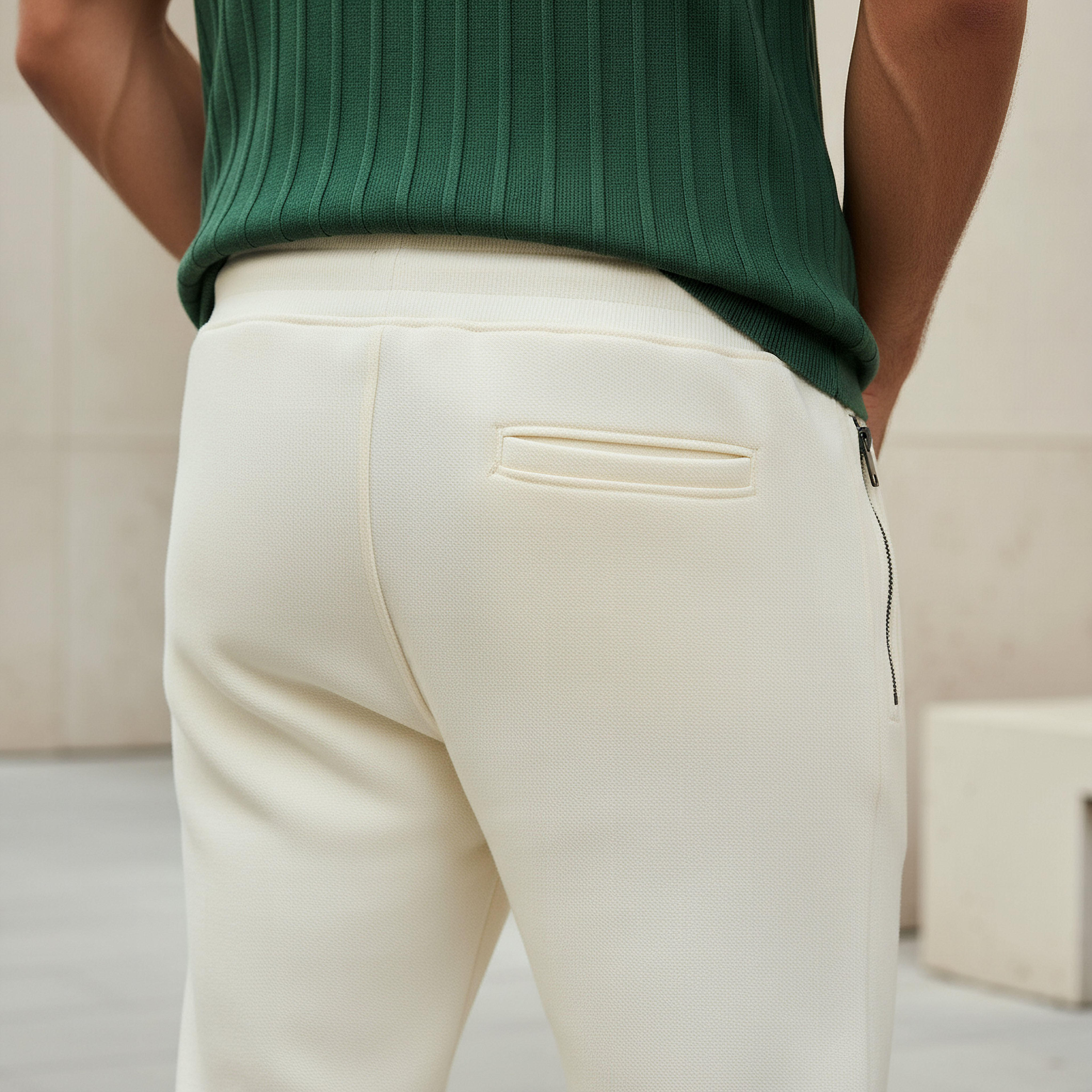 بنطلون رياضي رجالي بقة سليم وجيوب من أيكونيك-men-clothing-bottoms-joggers-image-4