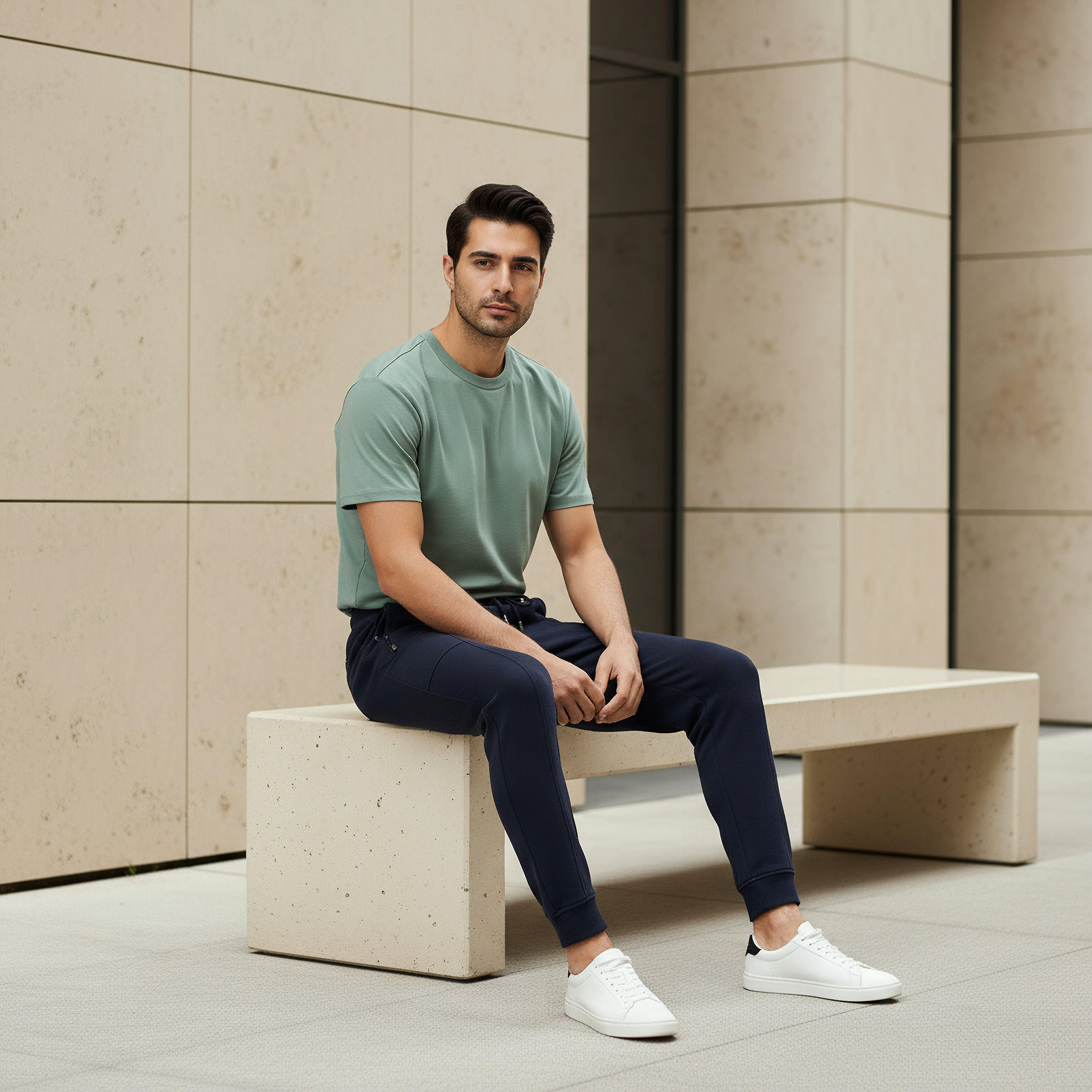 Iconic Men Slim Fit Joggers with Pockets-men-clothing-bottoms-joggers-image-5