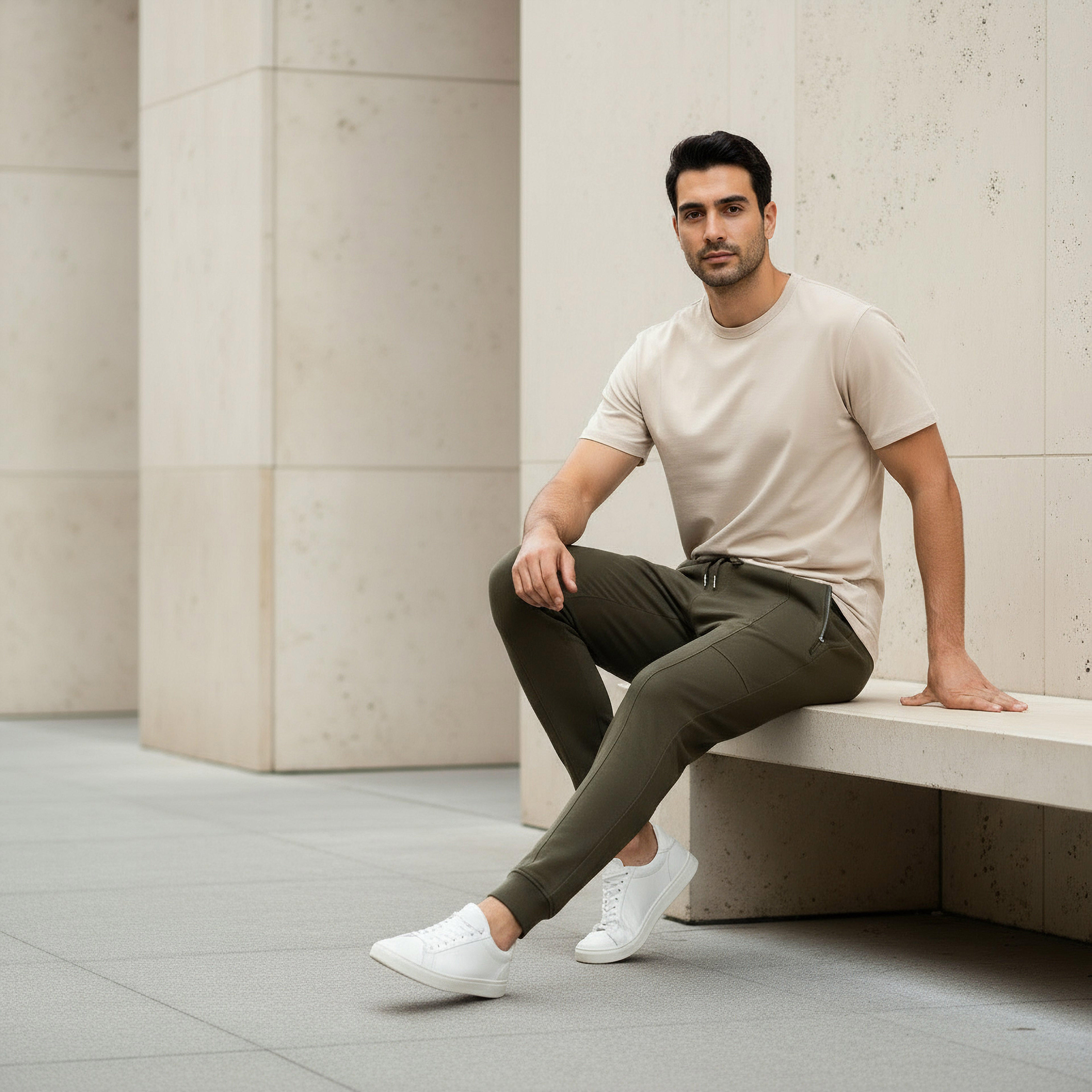 Iconic Men Slim Fit Joggers with Pockets-men-clothing-bottoms-joggers-image-5