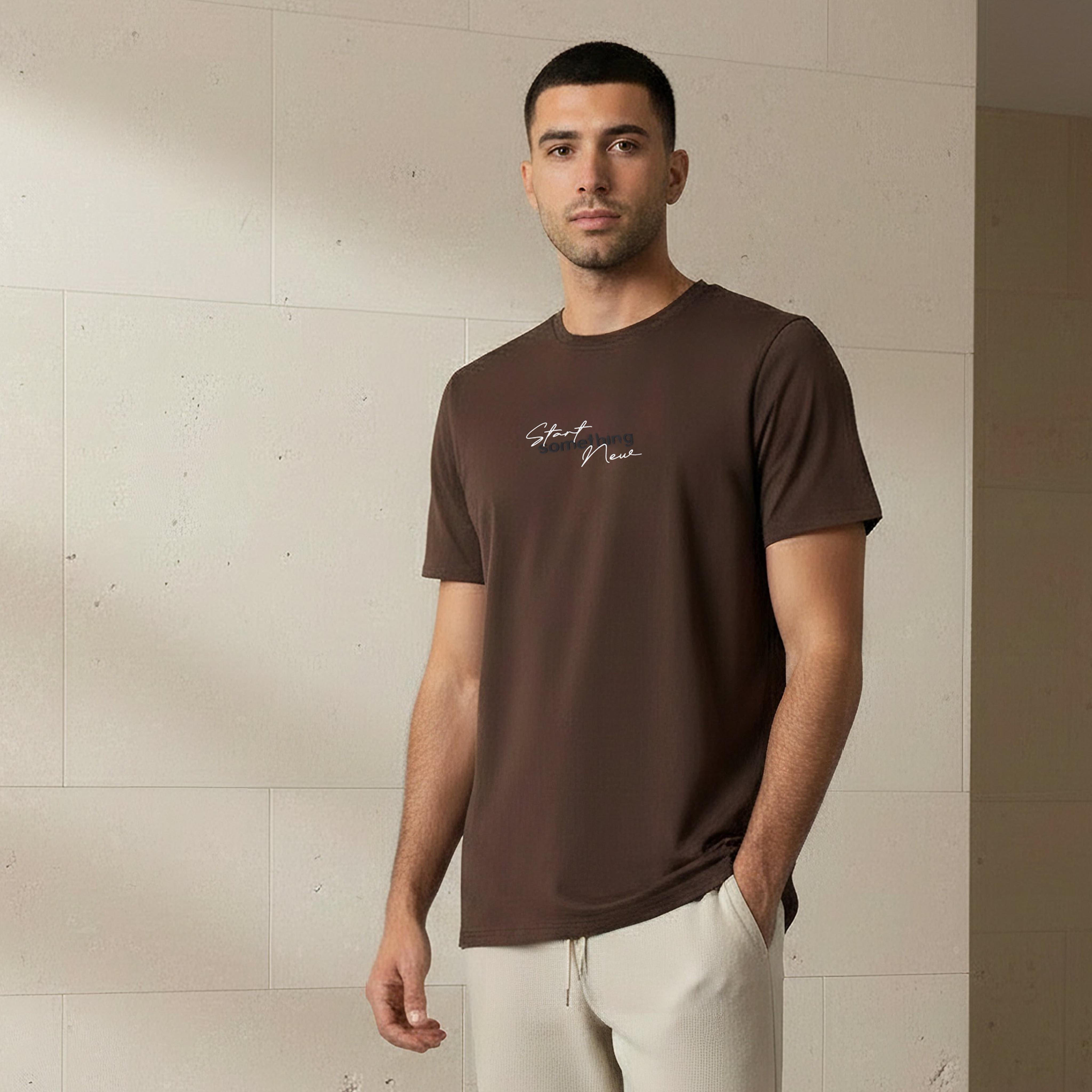 Iconic Men Slim Fit Round Neck Short Sleeve Slogan Print T-shirt-men-clothing-tshirtsandpolos-tshirts-image-1