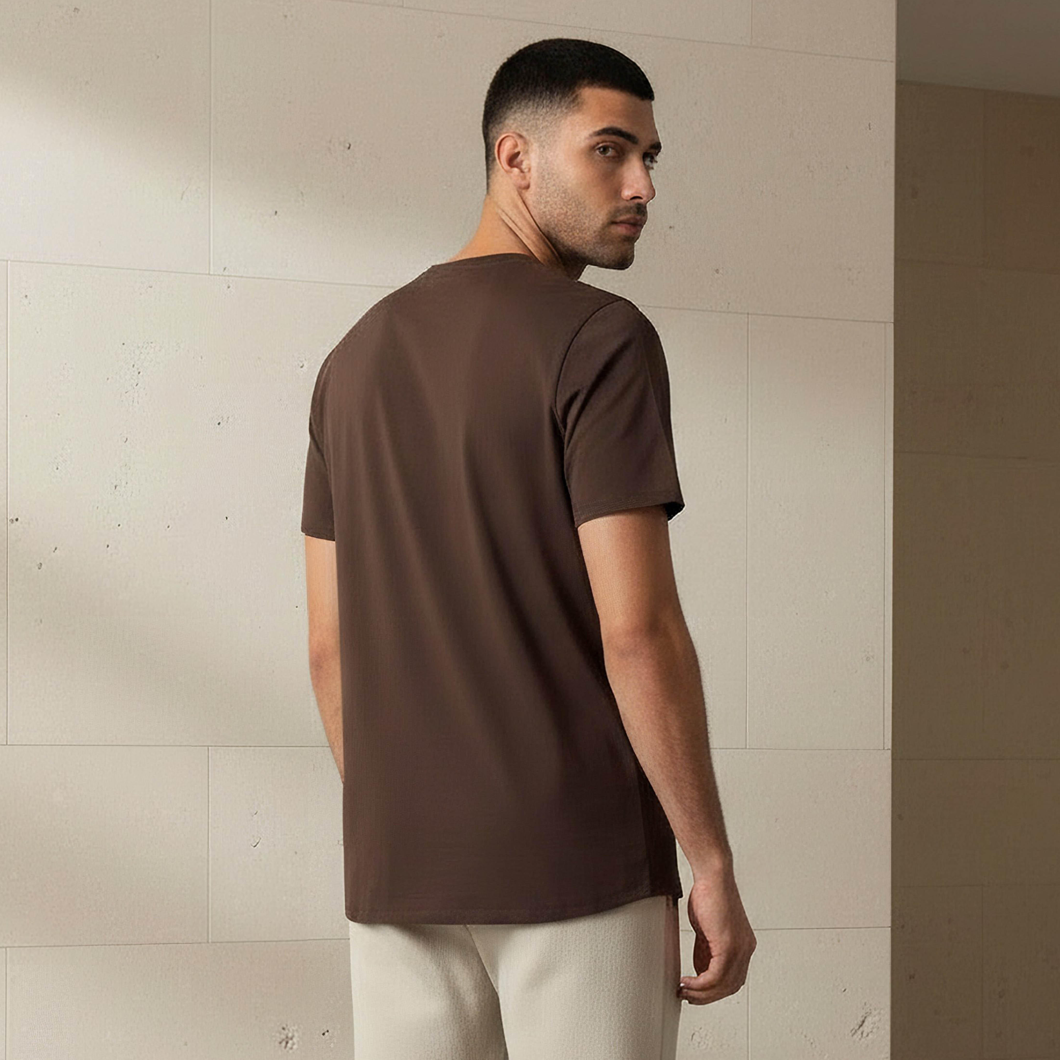Iconic Men Slim Fit Round Neck Short Sleeve Slogan Print T-shirt-men-clothing-tshirtsandpolos-tshirts-image-3