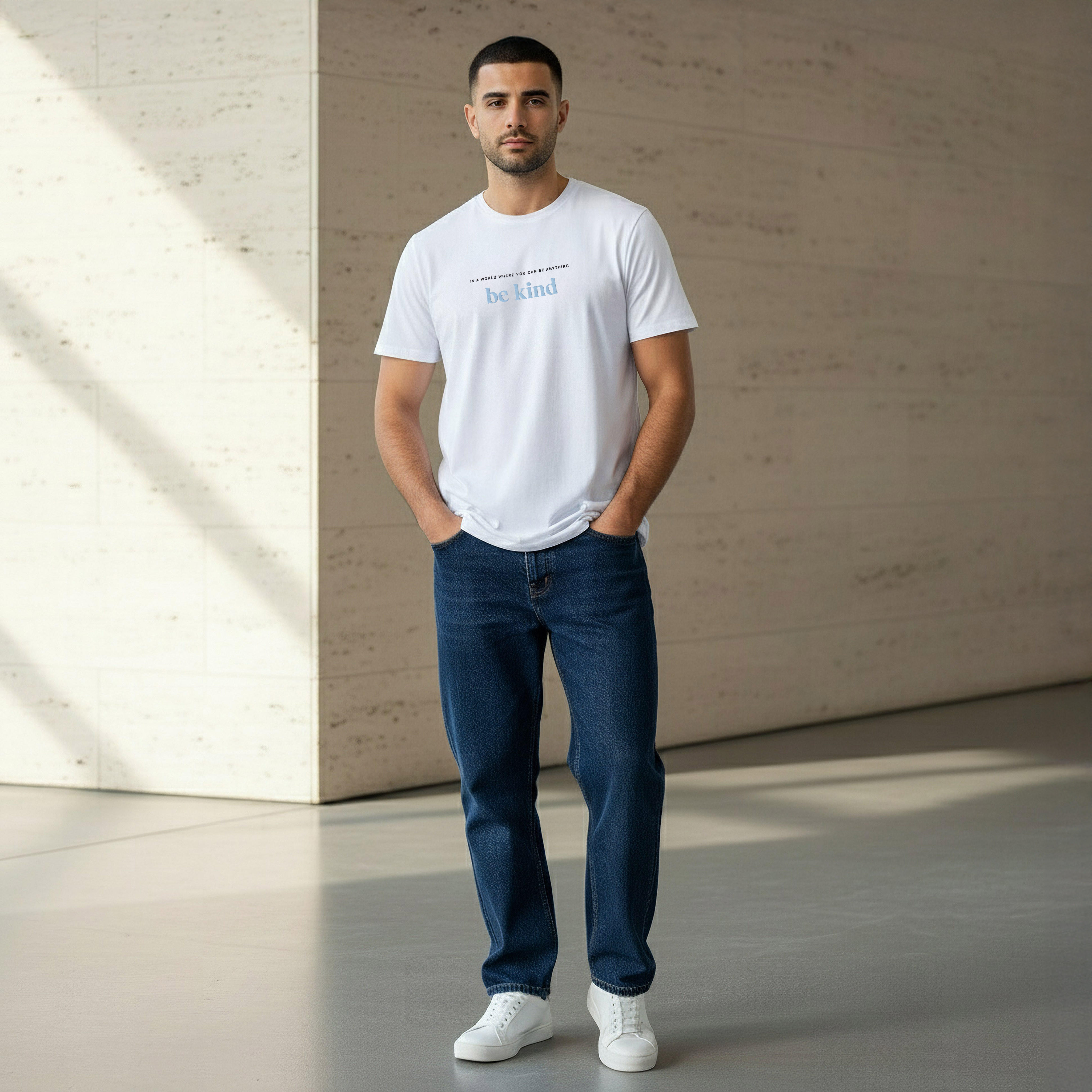 Iconic Men Slim Fit Round Neck Short Sleeve Slogan Print T-shirt-men-clothing-tshirtsandpolos-tshirts-image-2