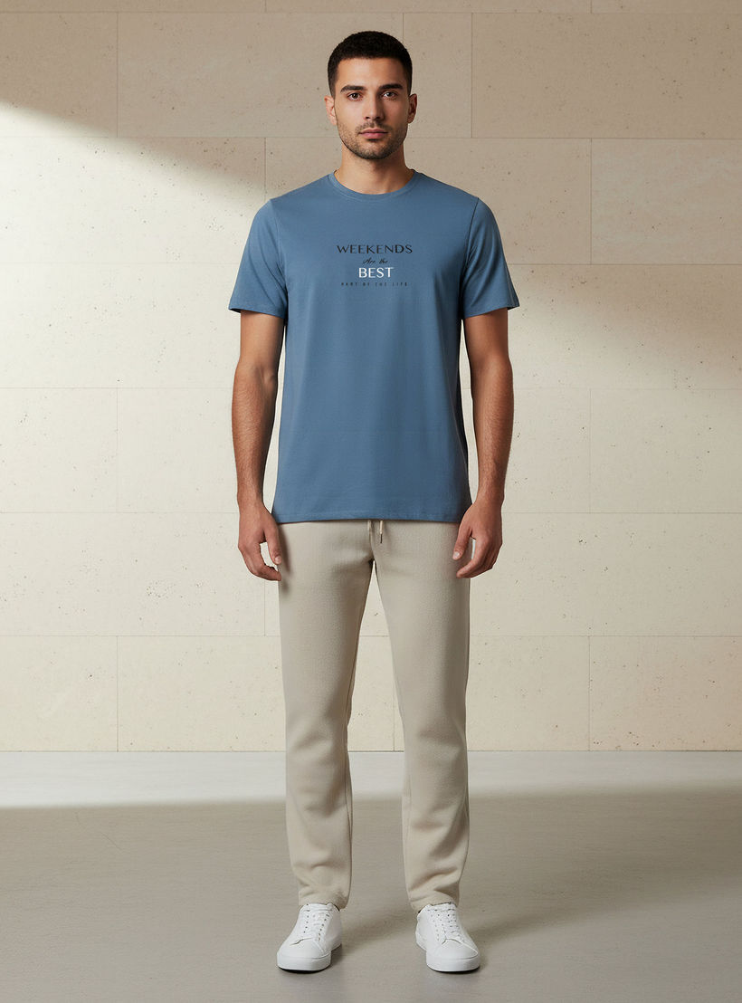 Iconic Men Slim Fit Round Neck Short Sleeve Slogan Print T-shirt-men-clothing-tshirtsandpolos-tshirts-image-5