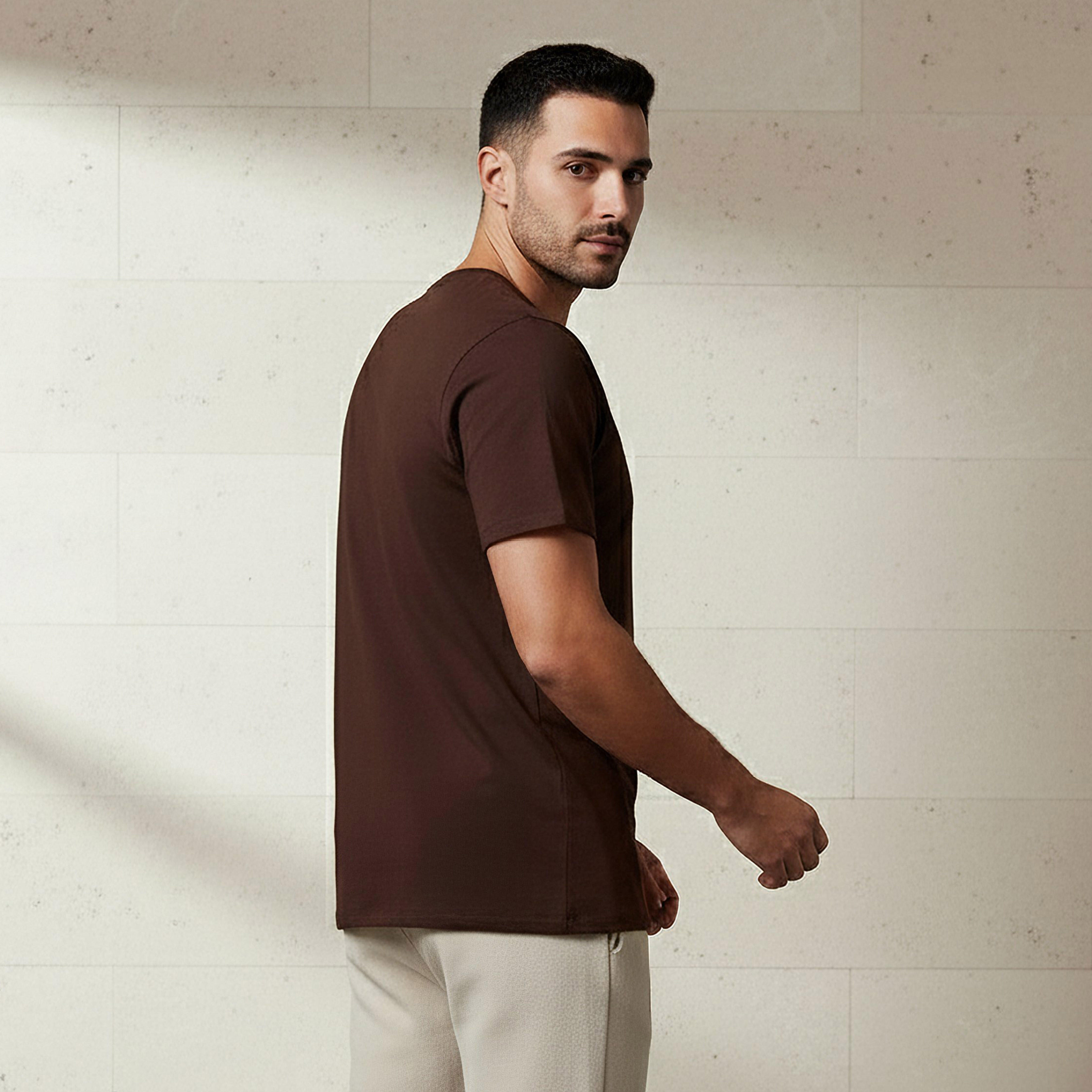 Iconic Men Slim Fit Round Neck Short Sleeve Slogan Print T-shirt-men-clothing-tshirtsandpolos-tshirts-image-3