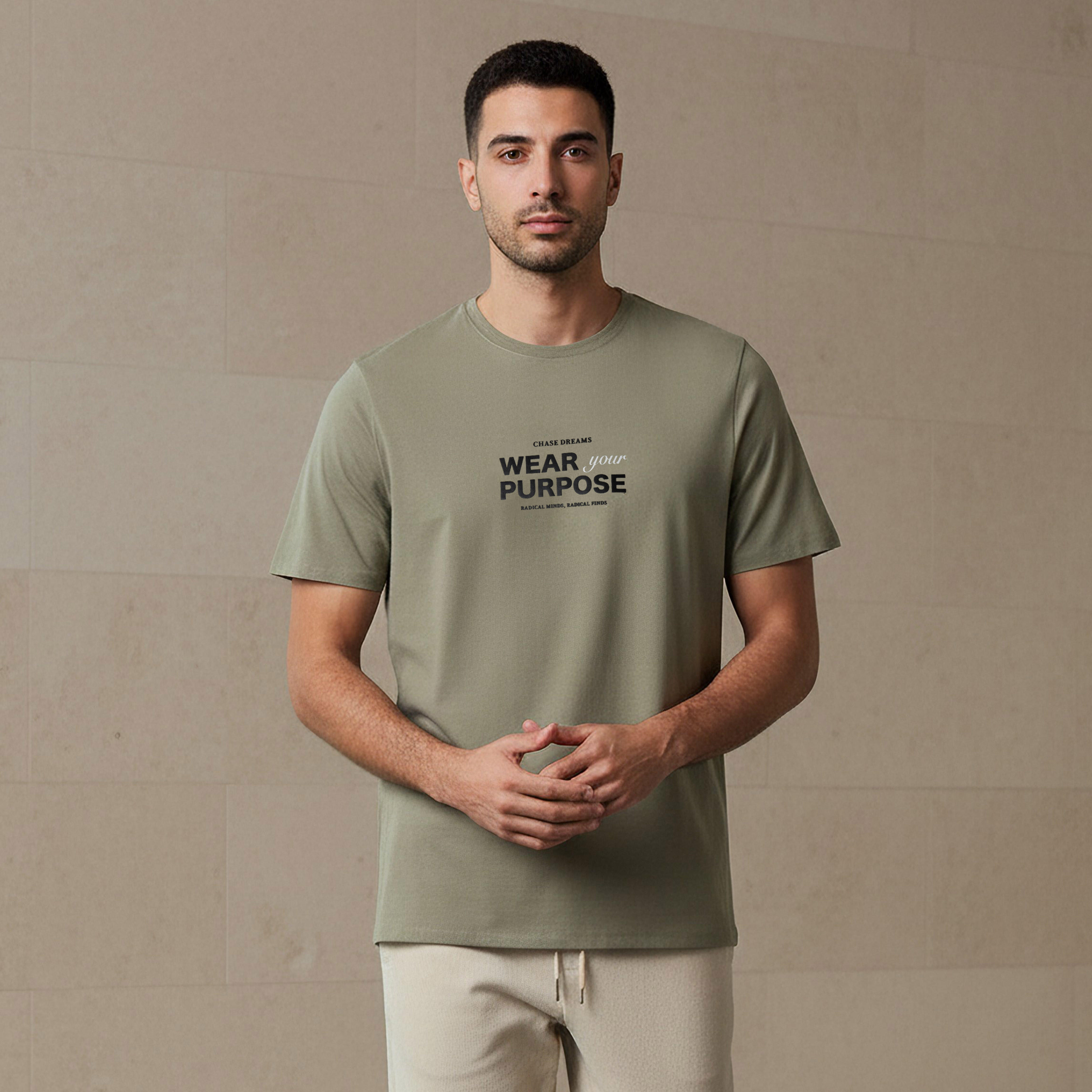 Iconic Men Slim Fit Round Neck Short Sleeve Slogan Print T-shirt-men-clothing-tshirtsandpolos-tshirts-image-1