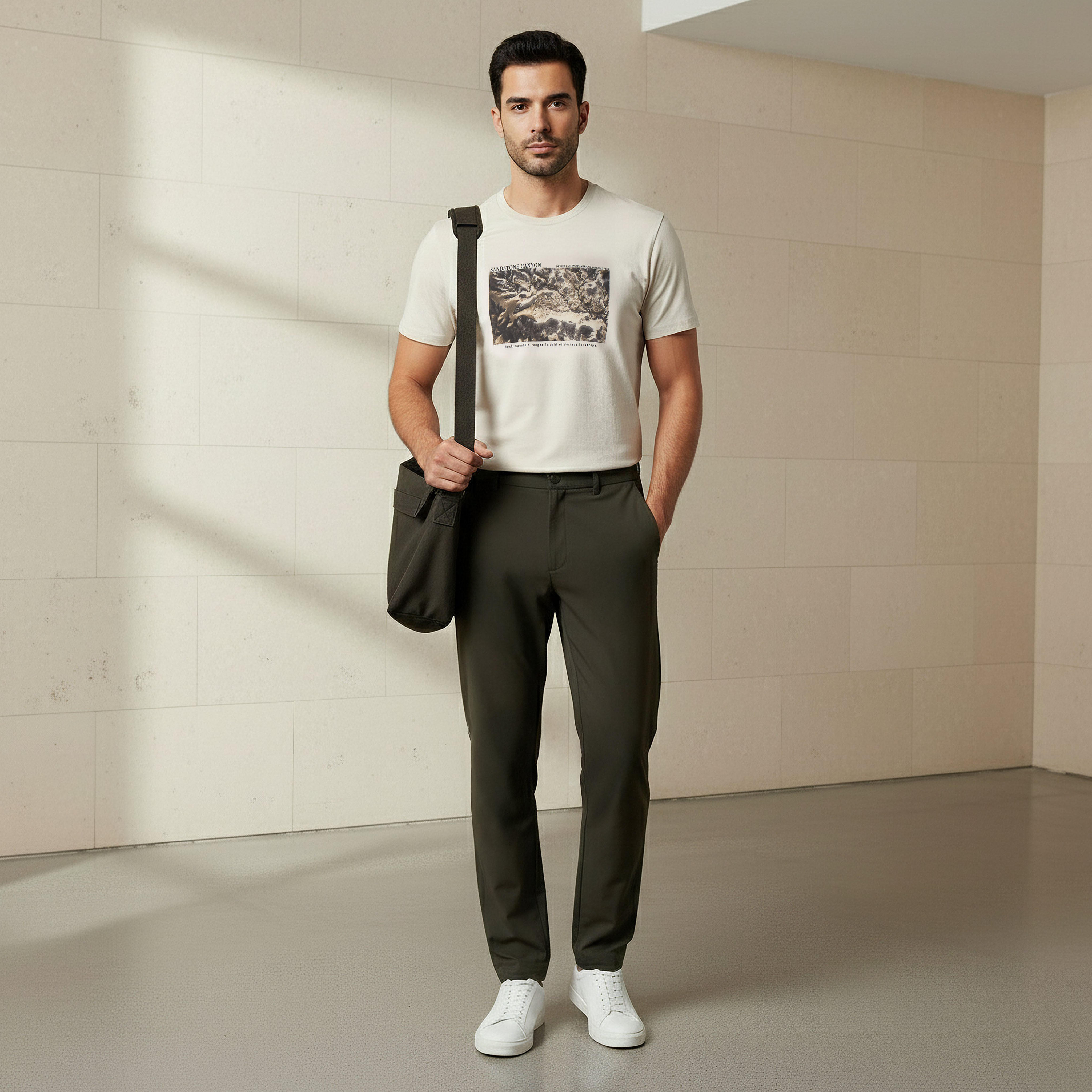 Iconic Men Slim Fit Trousers-men-clothing-coordsets-image-2