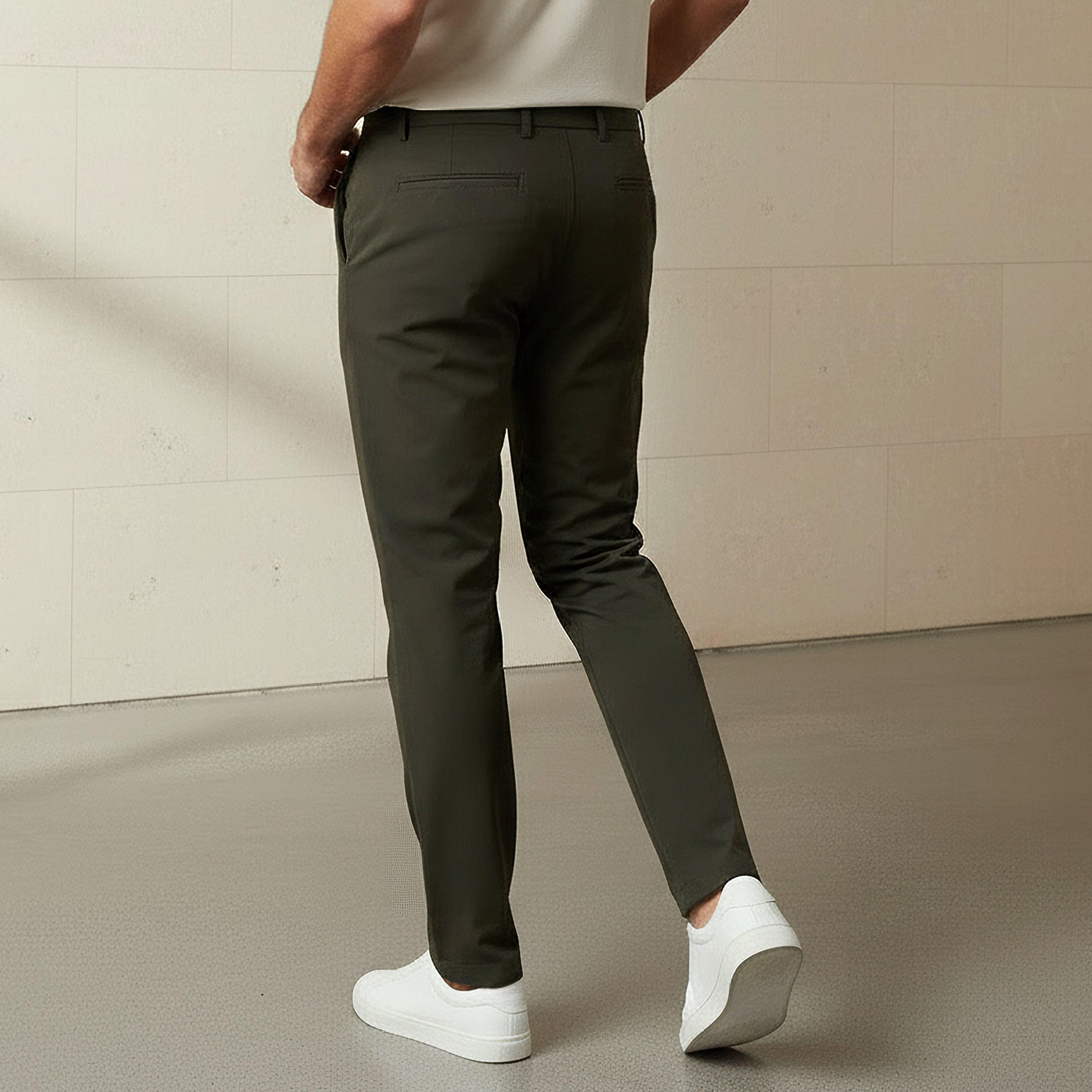 Iconic Men Slim Fit Trousers-men-clothing-coordsets-image-3